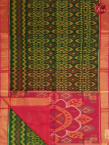 Green & Pink - Pochampally Silk Cotton - Shop on ShrusEternity.com