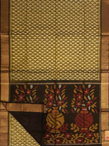 Green & Black - Pochampally Silk Cotton - Shop on ShrusEternity.com