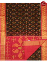 Black & Pink - Pochampally Silk Cotton - Shop on ShrusEternity.com