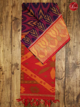 Violet & Red - Pochampally Silk Cotton - Shop on ShrusEternity.com