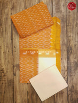Orange & Off White - Ikkat Cotton Salwar - Shop on ShrusEternity.com