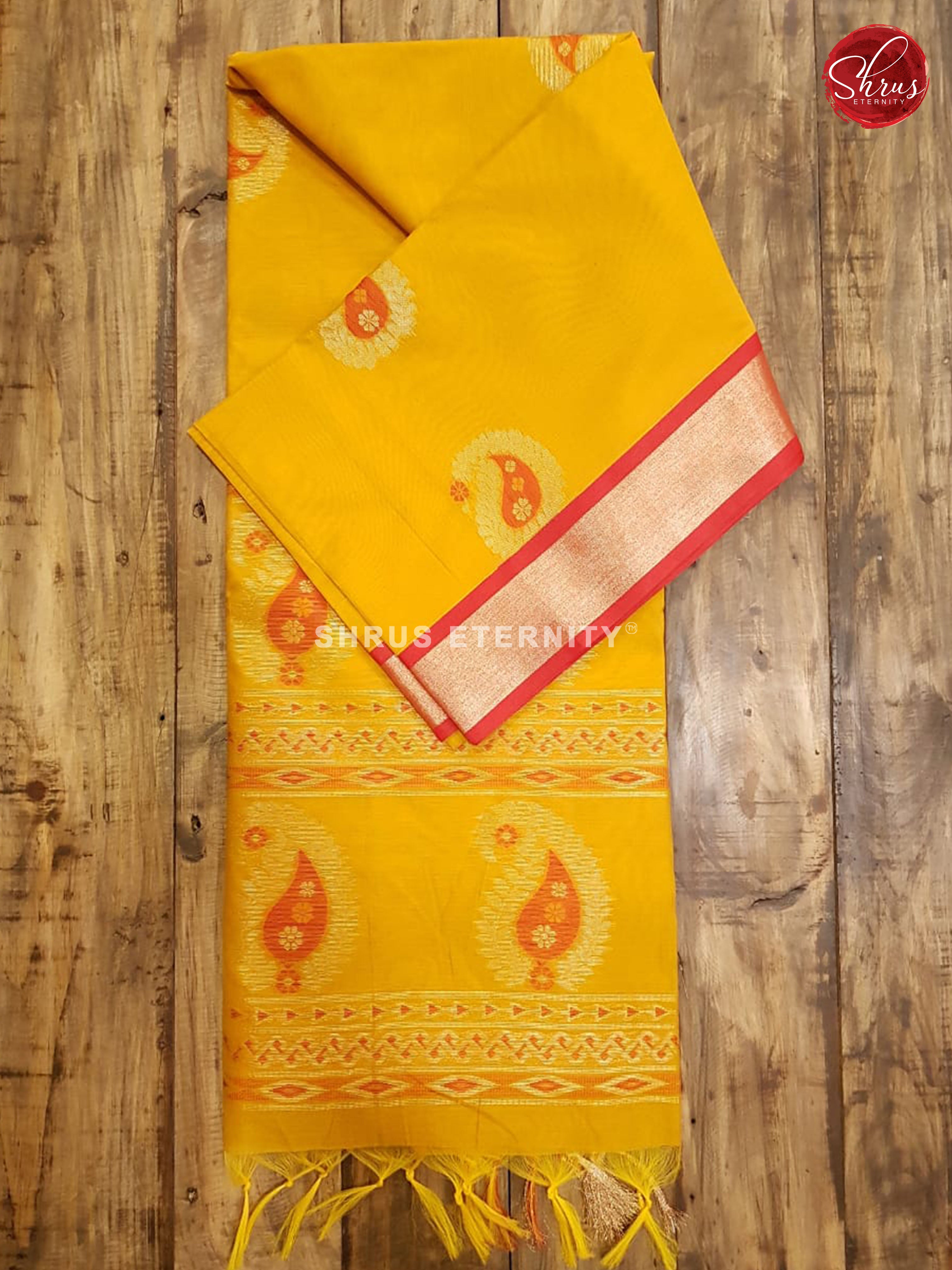 Yellow & Red - Kora Cotto Silk - Shop on ShrusEternity.com