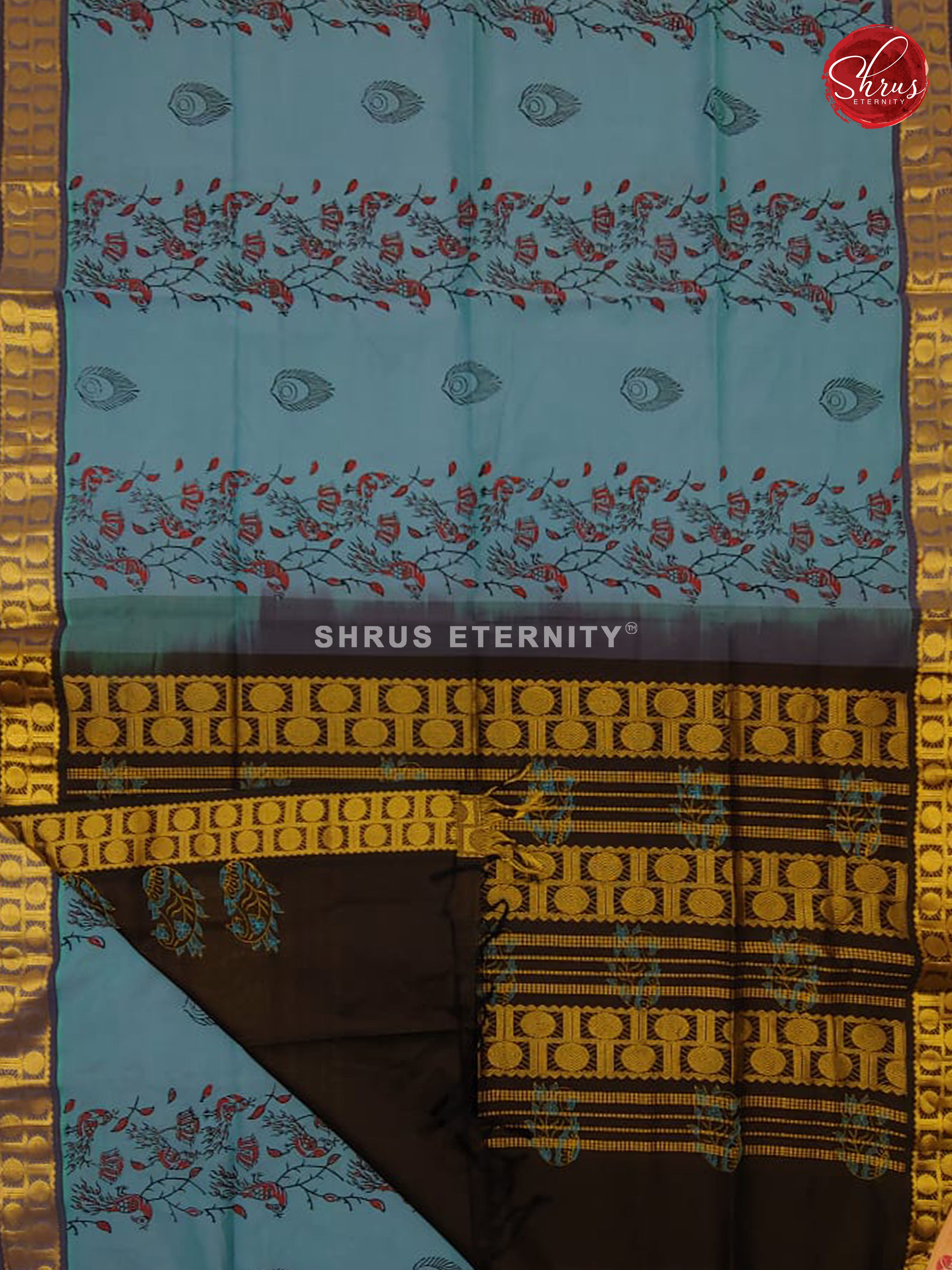 Blue & Black - Semi Silk - Shop on ShrusEternity.com