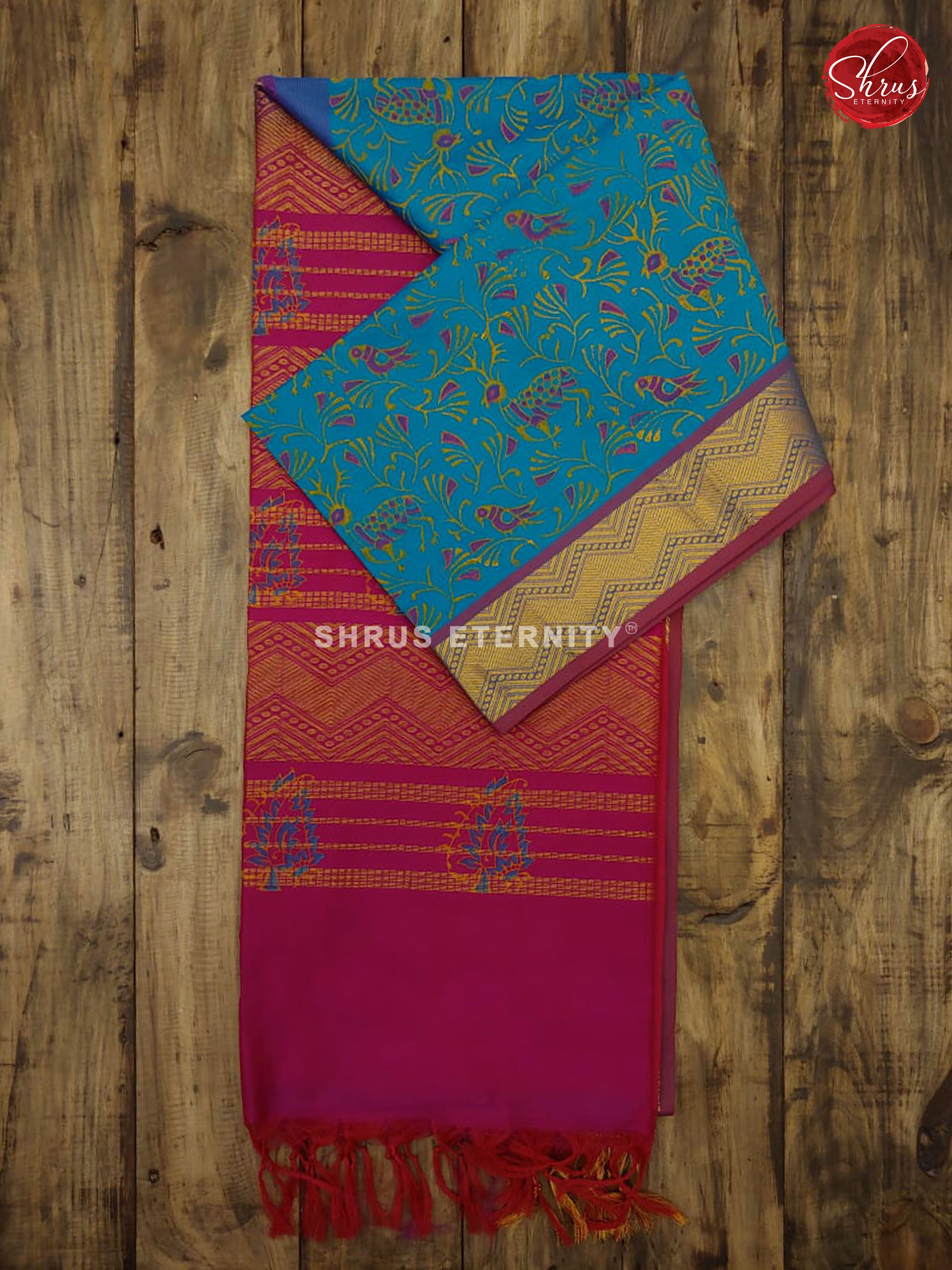 Blue & Majenta - Semi Silk - Shop on ShrusEternity.com