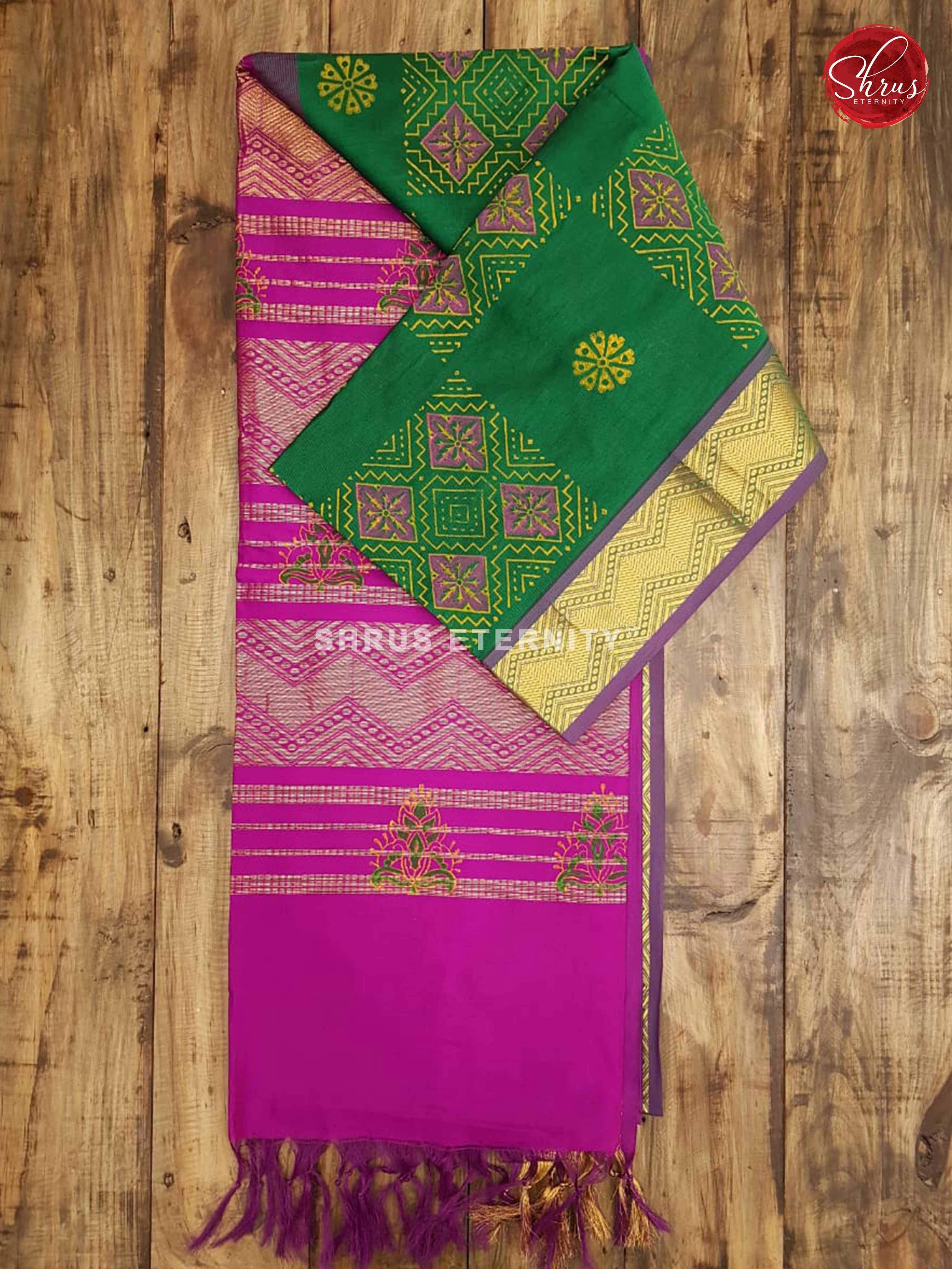 Green & Purple - Semi Silk - Shop on ShrusEternity.com