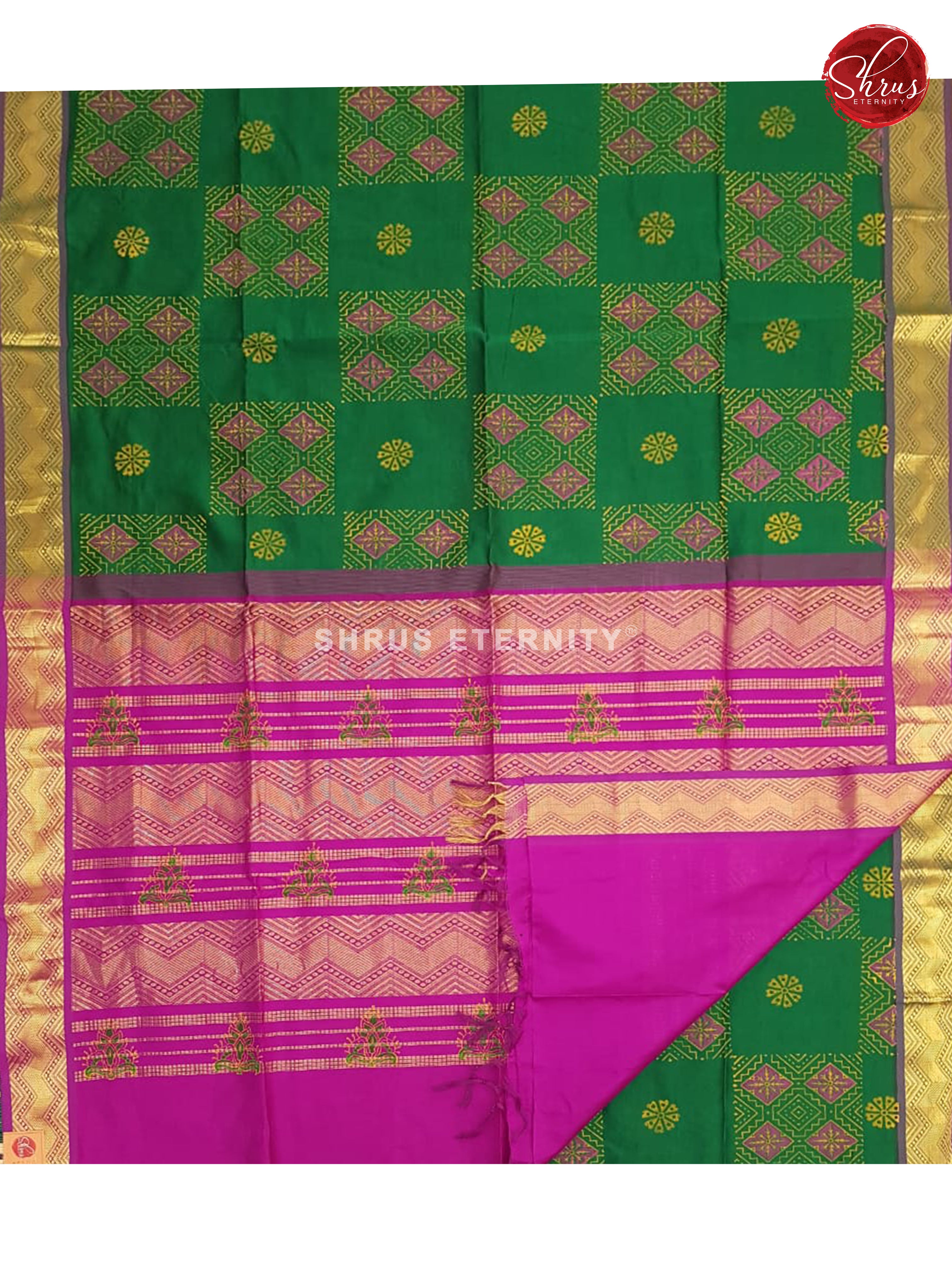 Green & Purple - Semi Silk - Shop on ShrusEternity.com