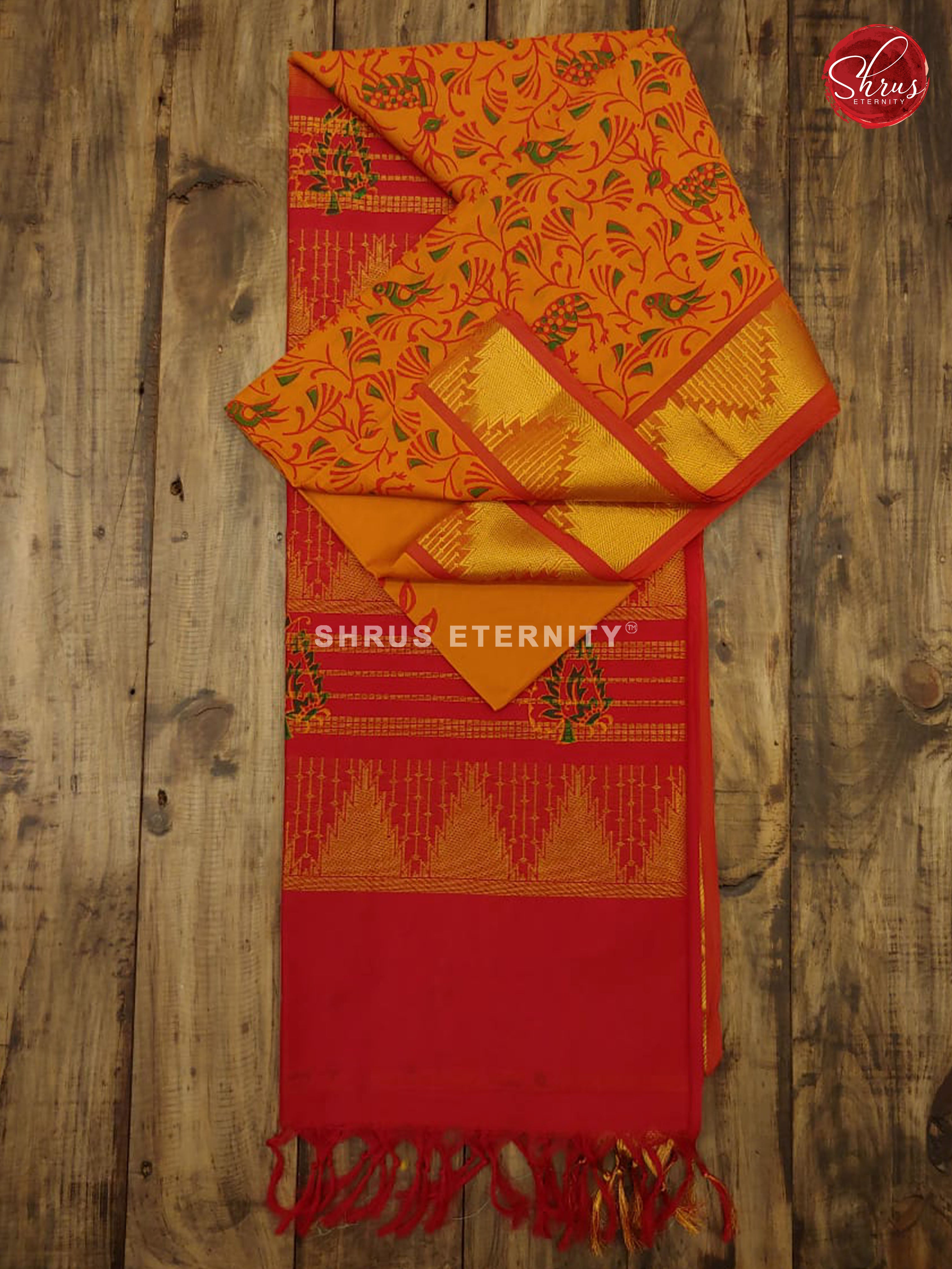 Mustard & Red - Semi Silk - Shop on ShrusEternity.com