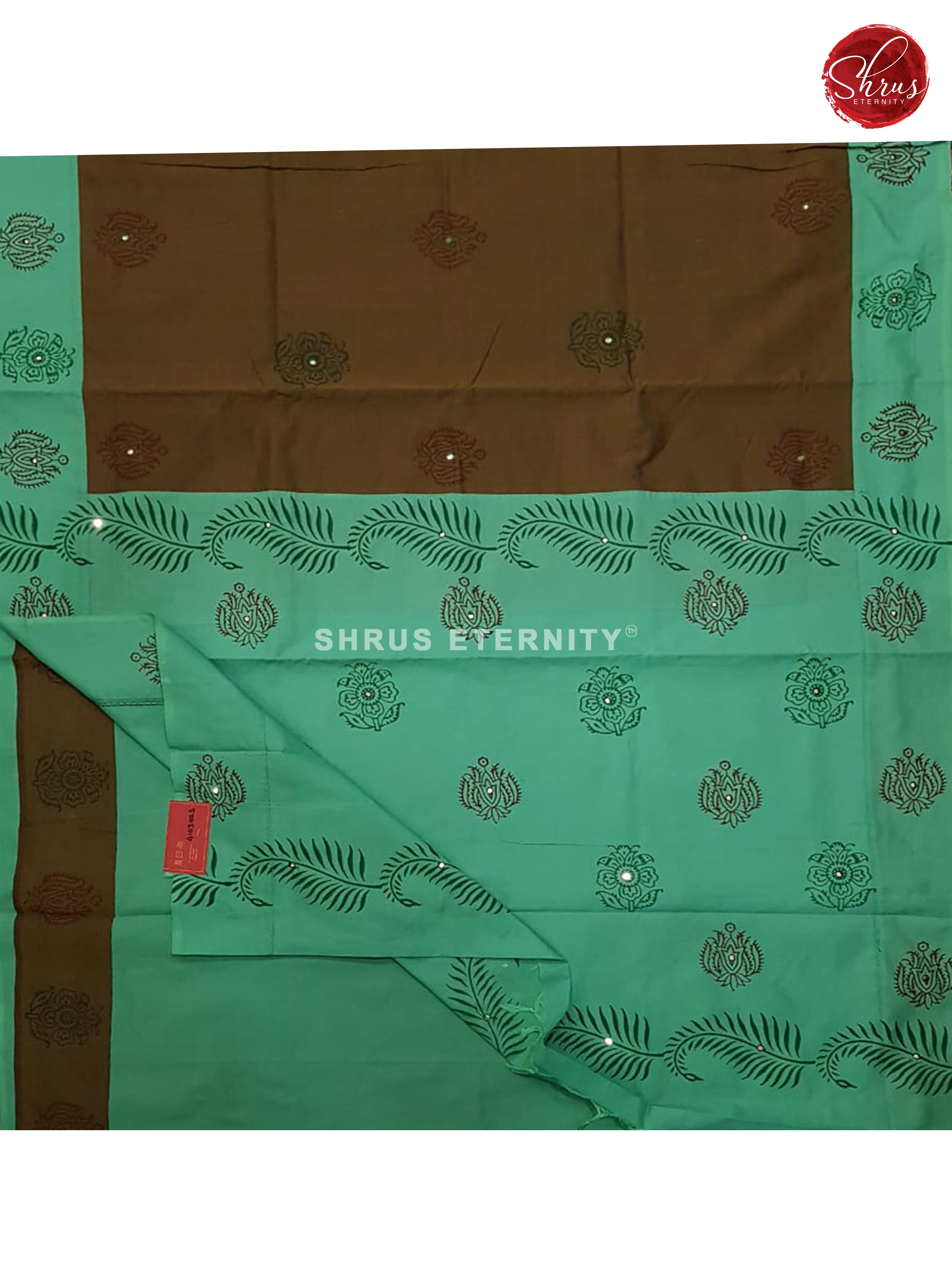 Brown & Rama Green - Poly cotton - Shop on ShrusEternity.com