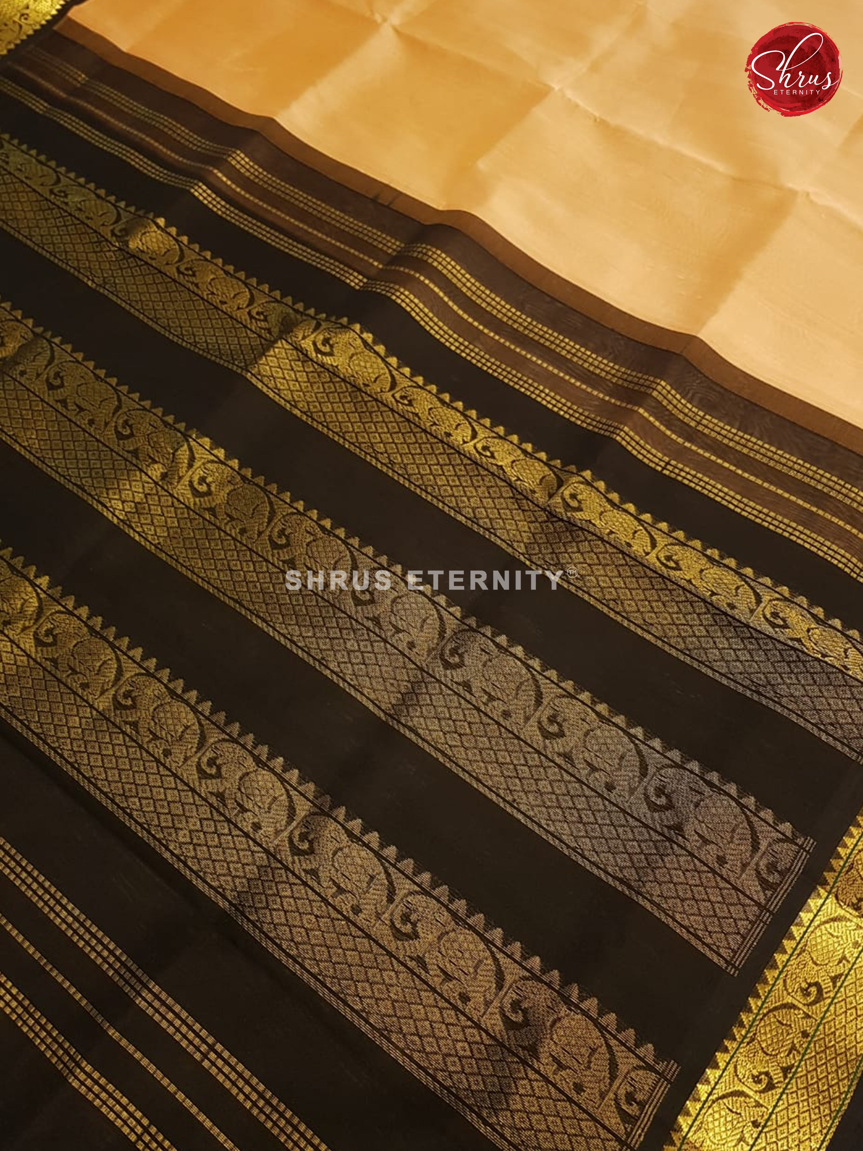 Sandal & Black - Silk Cotton - Shop on ShrusEternity.com