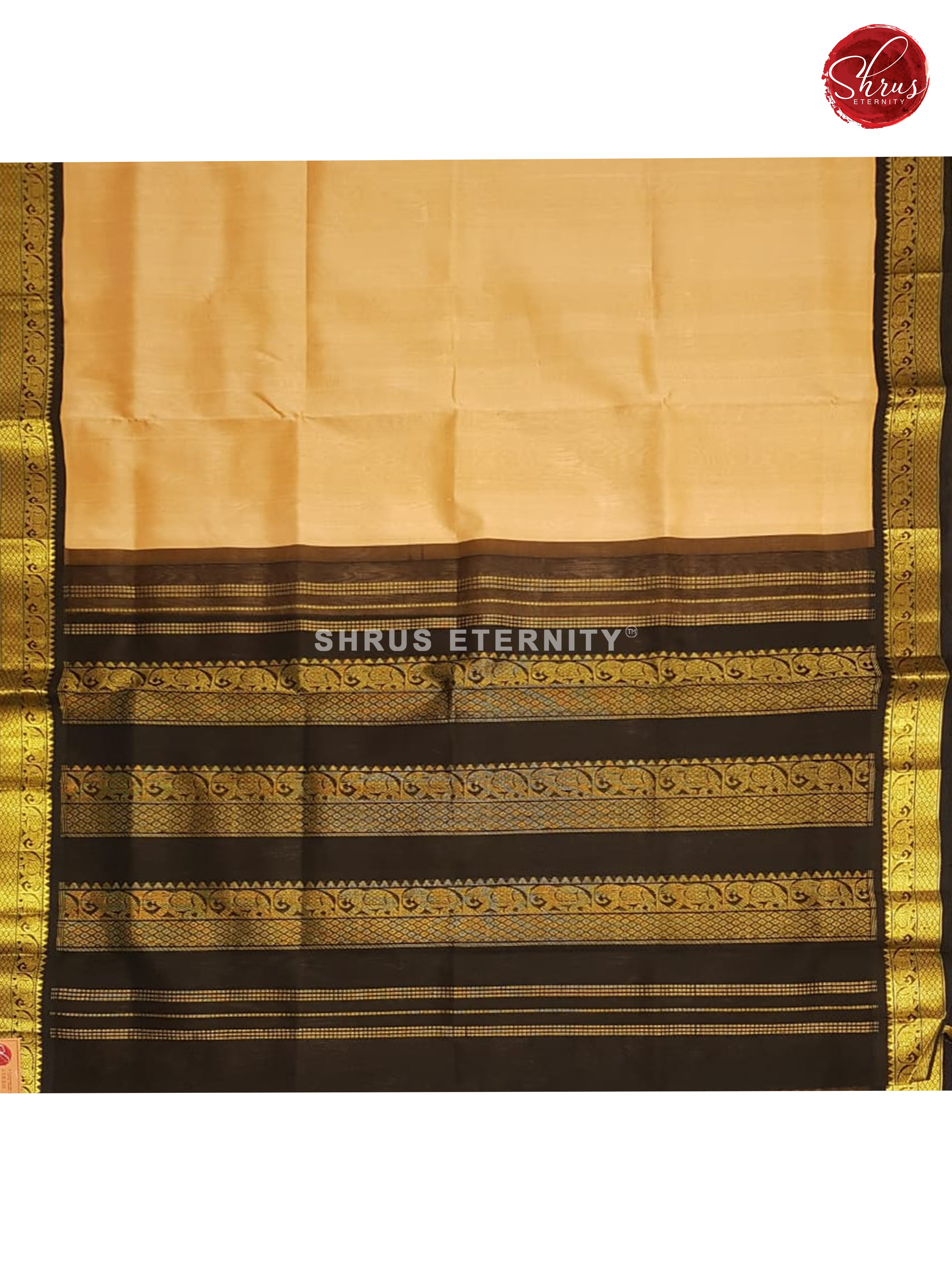 Sandal & Black - Silk Cotton - Shop on ShrusEternity.com