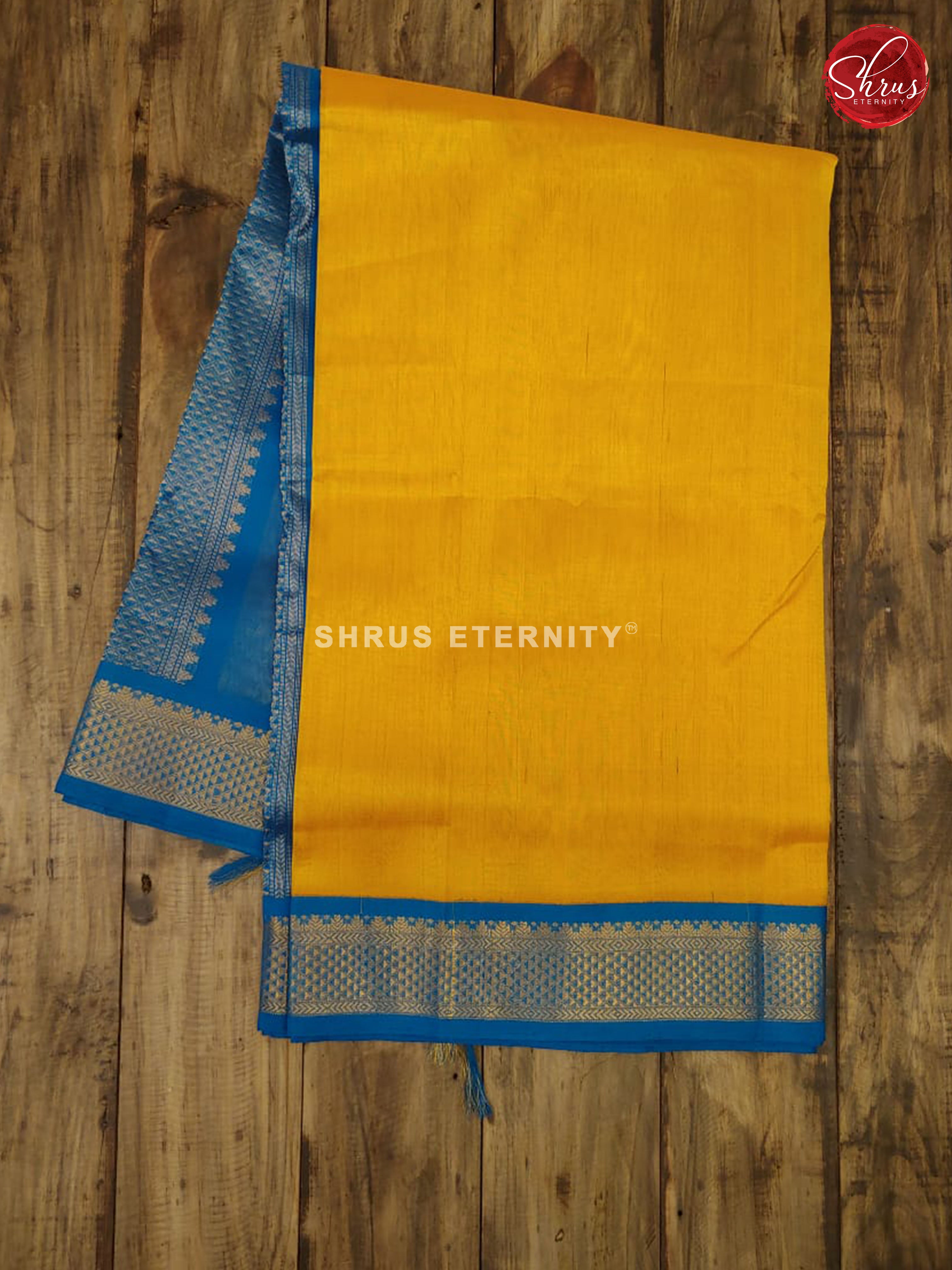 Yellow & Blue - Silk Cotton - Shop on ShrusEternity.com