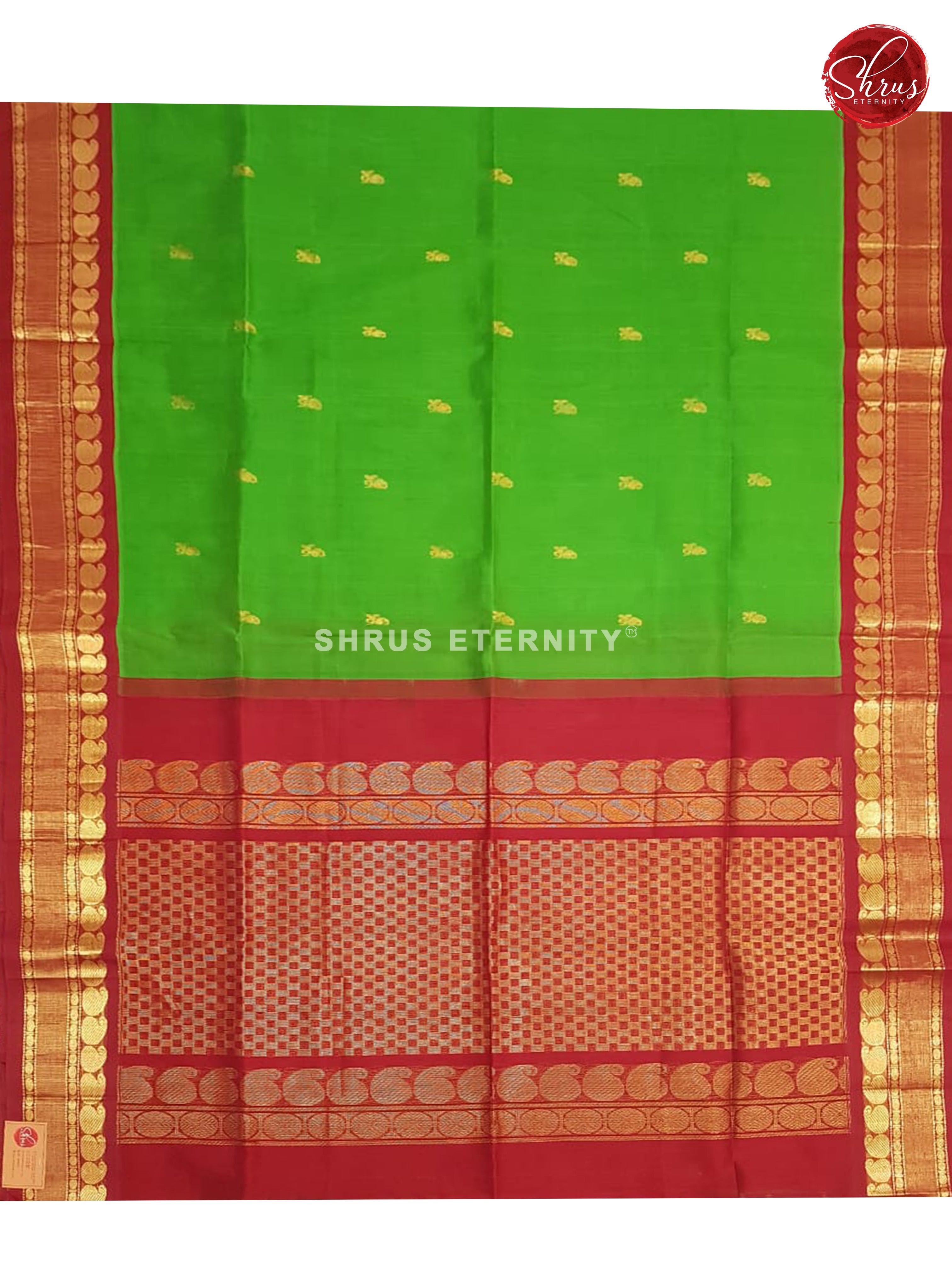 Green & Maroon - Silk Cotton - Shop on ShrusEternity.com