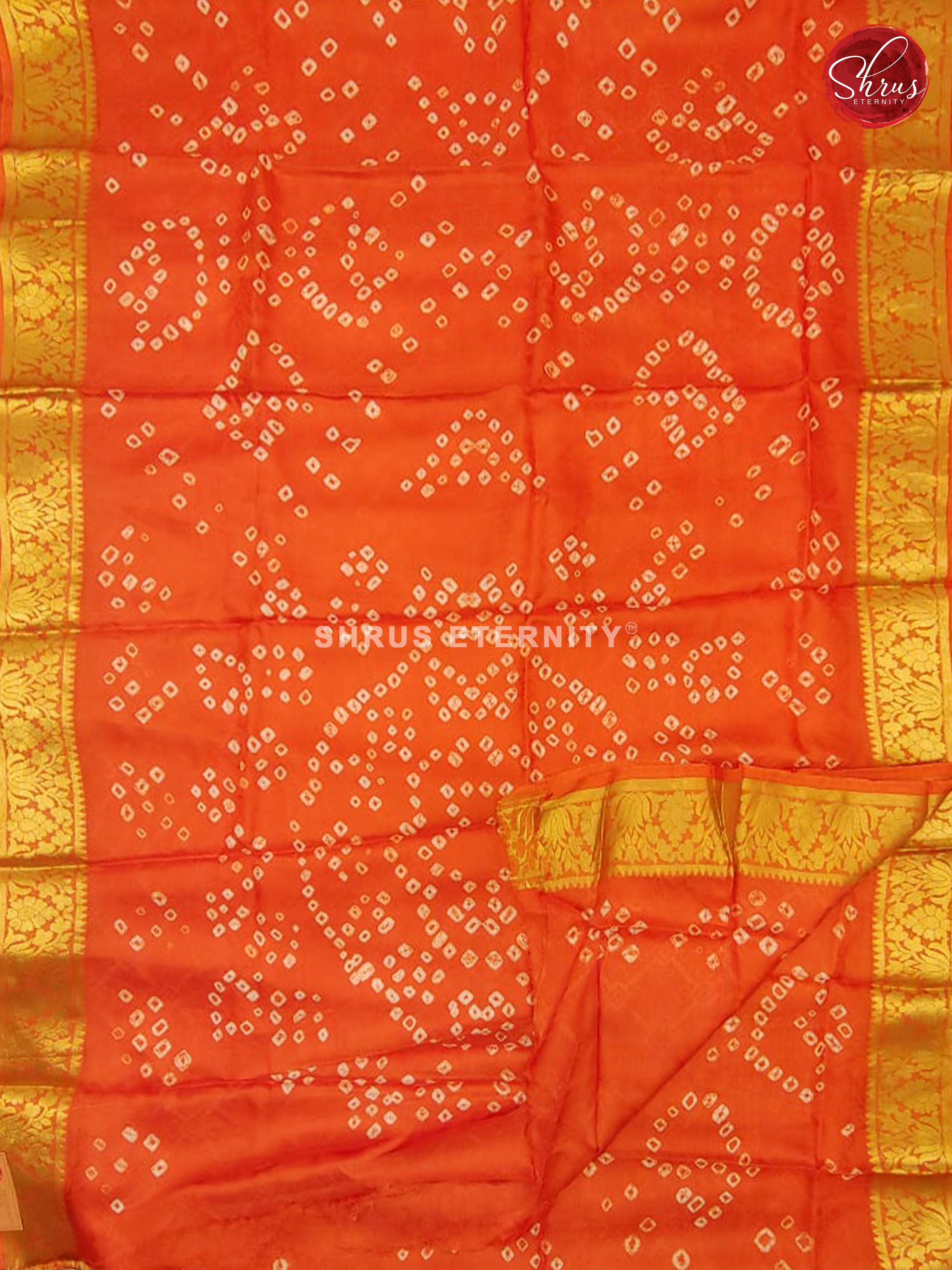 Orange(Single Tone) - Bhandini - Shop on ShrusEternity.com