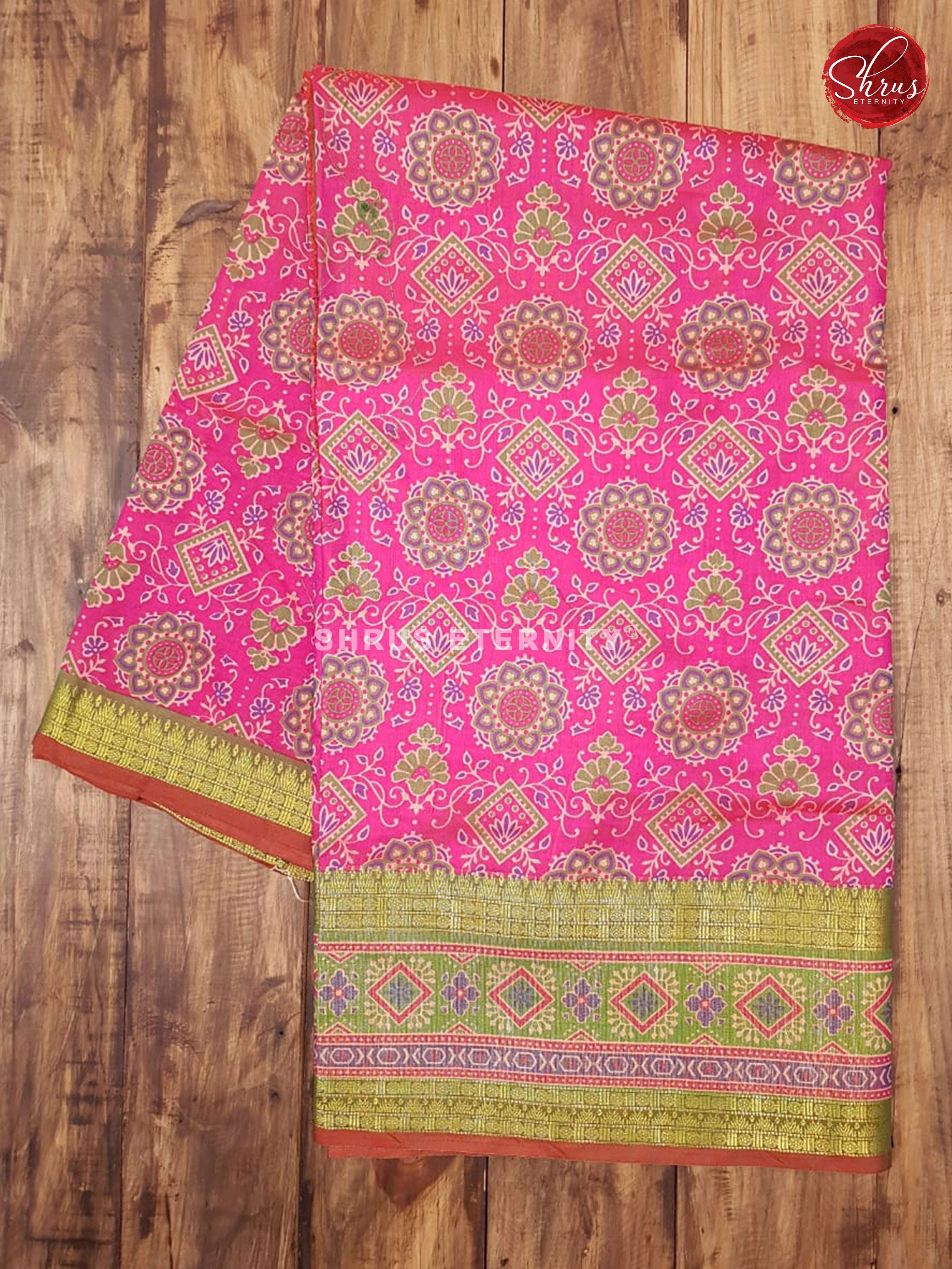 Pink & Green - Semi Patola - Shop on ShrusEternity.com
