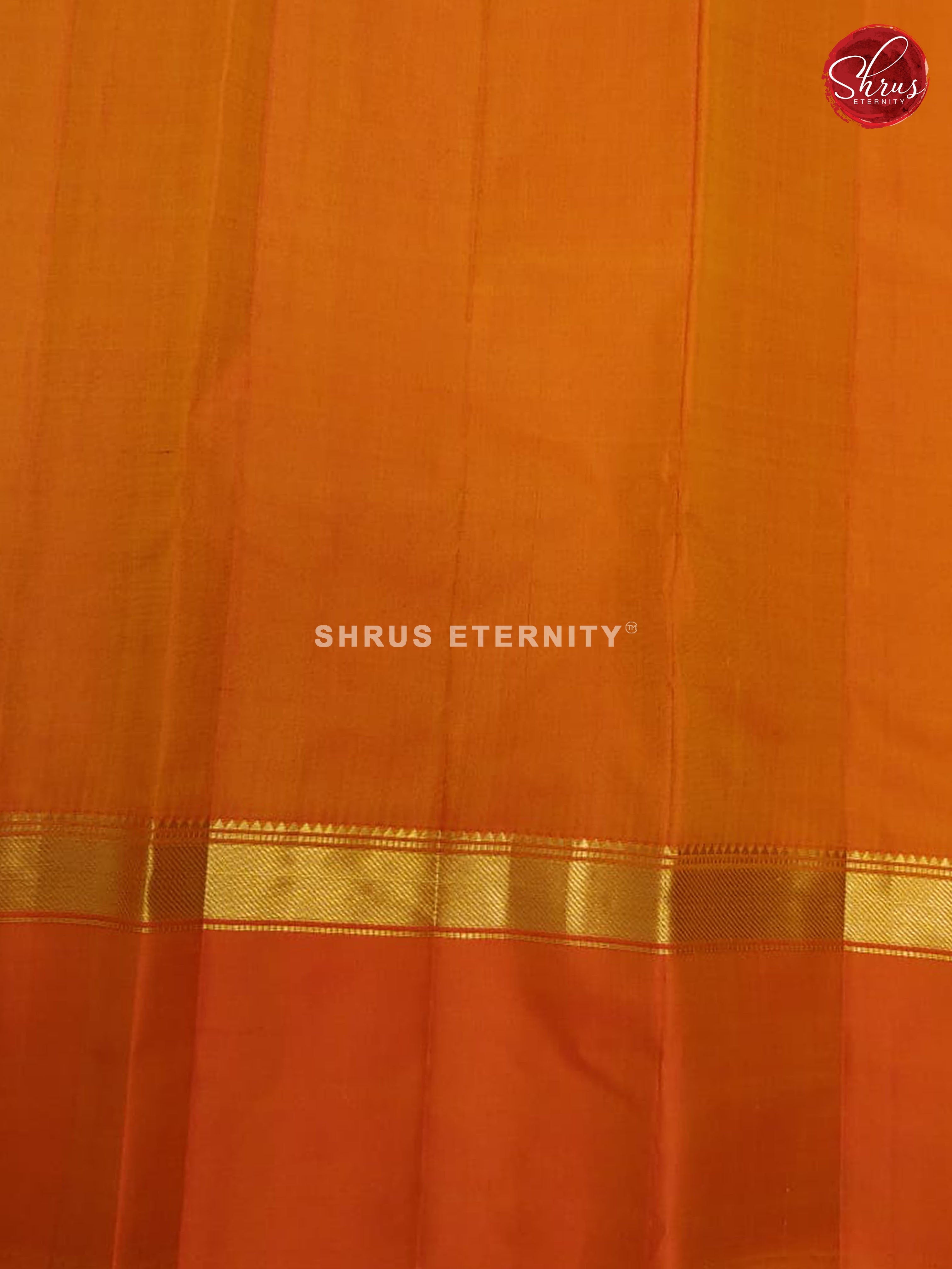 Maroon & Mustard - Kanchipuram Silk - Shop on ShrusEternity.com