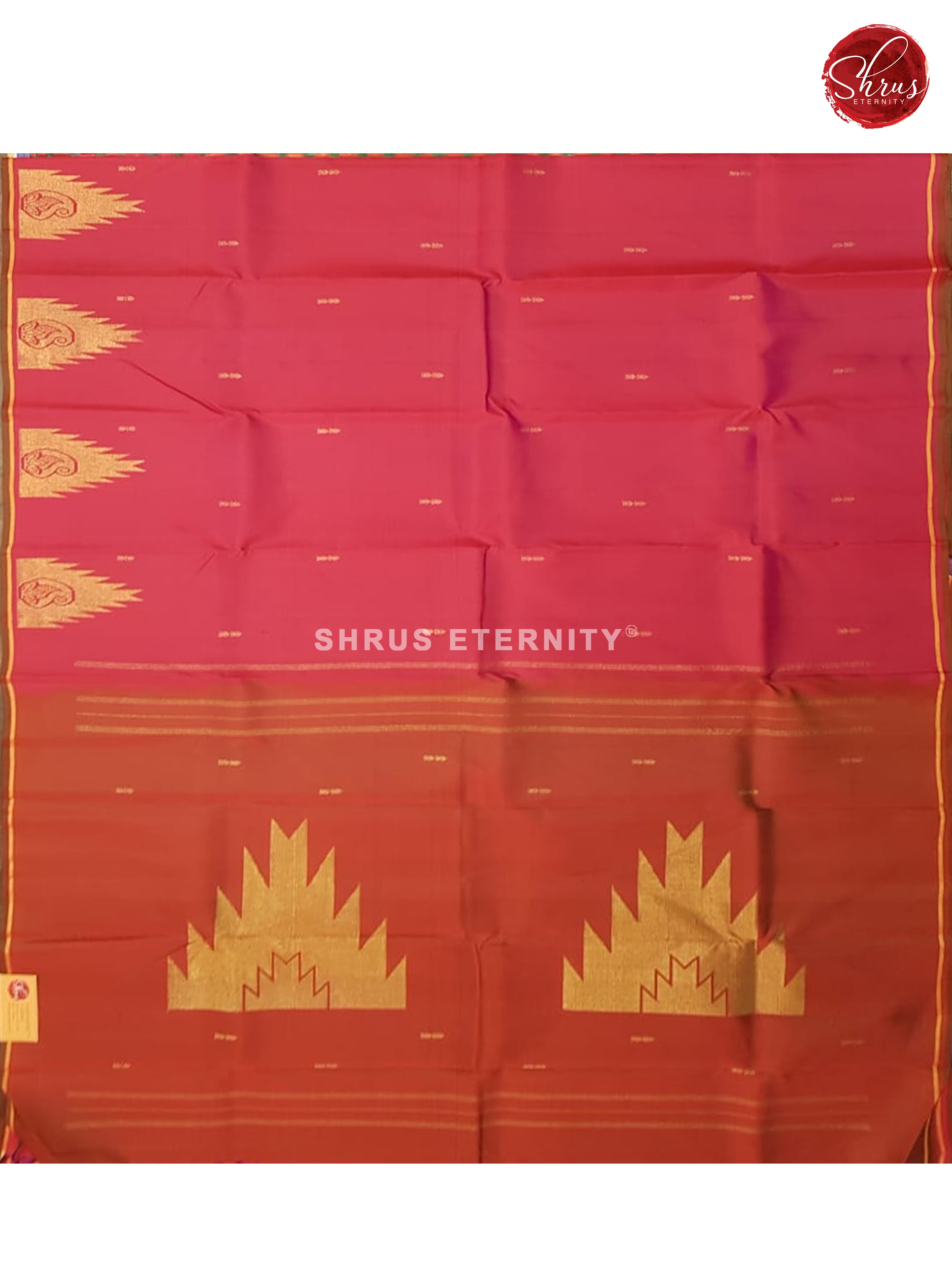 Pink & Brown - Kanchipuram Silk - Shop on ShrusEternity.com