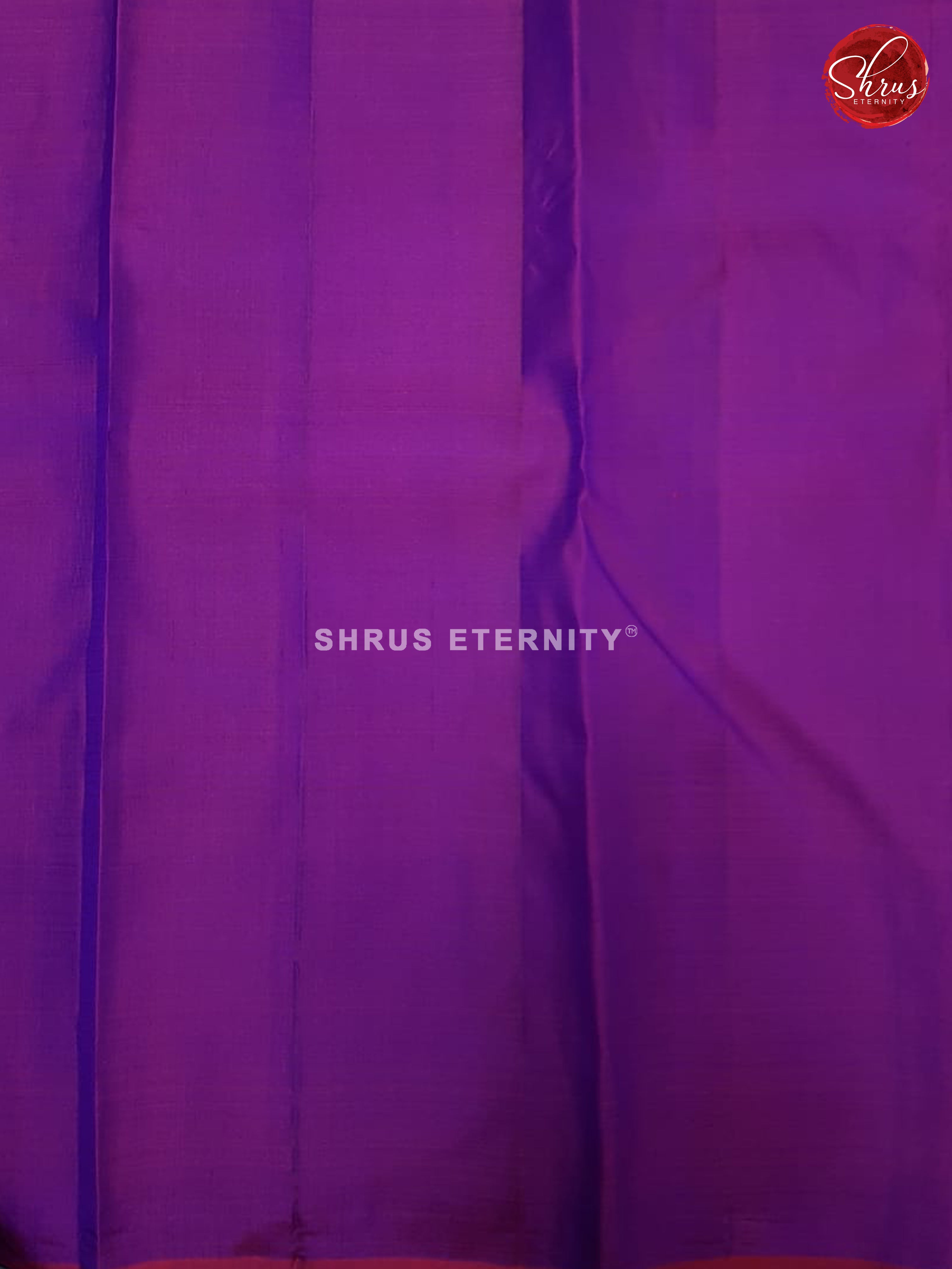Blue & Purple - Kanchipuram Silk - Shop on ShrusEternity.com