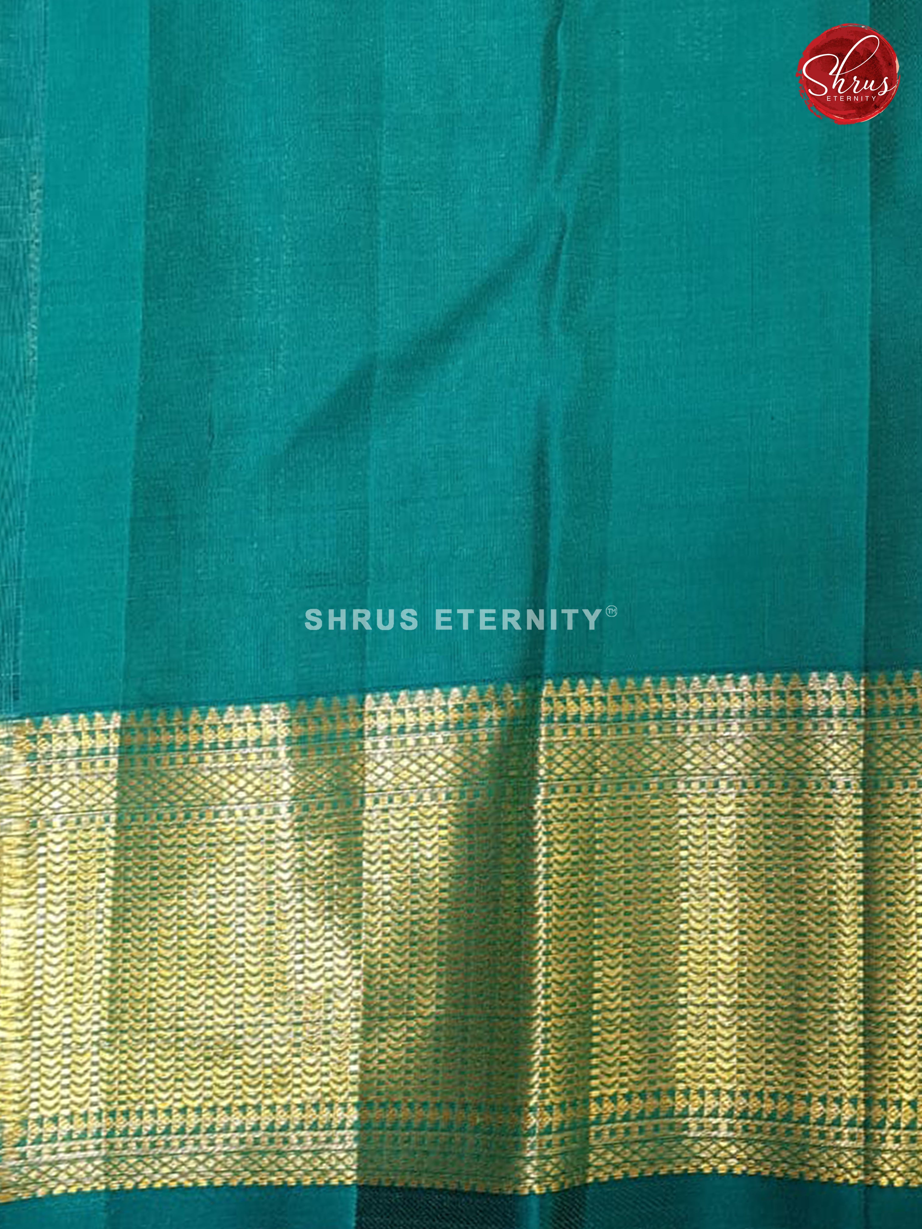 Silverish Grey & Green - Kanchipuram Silk - Shop on ShrusEternity.com