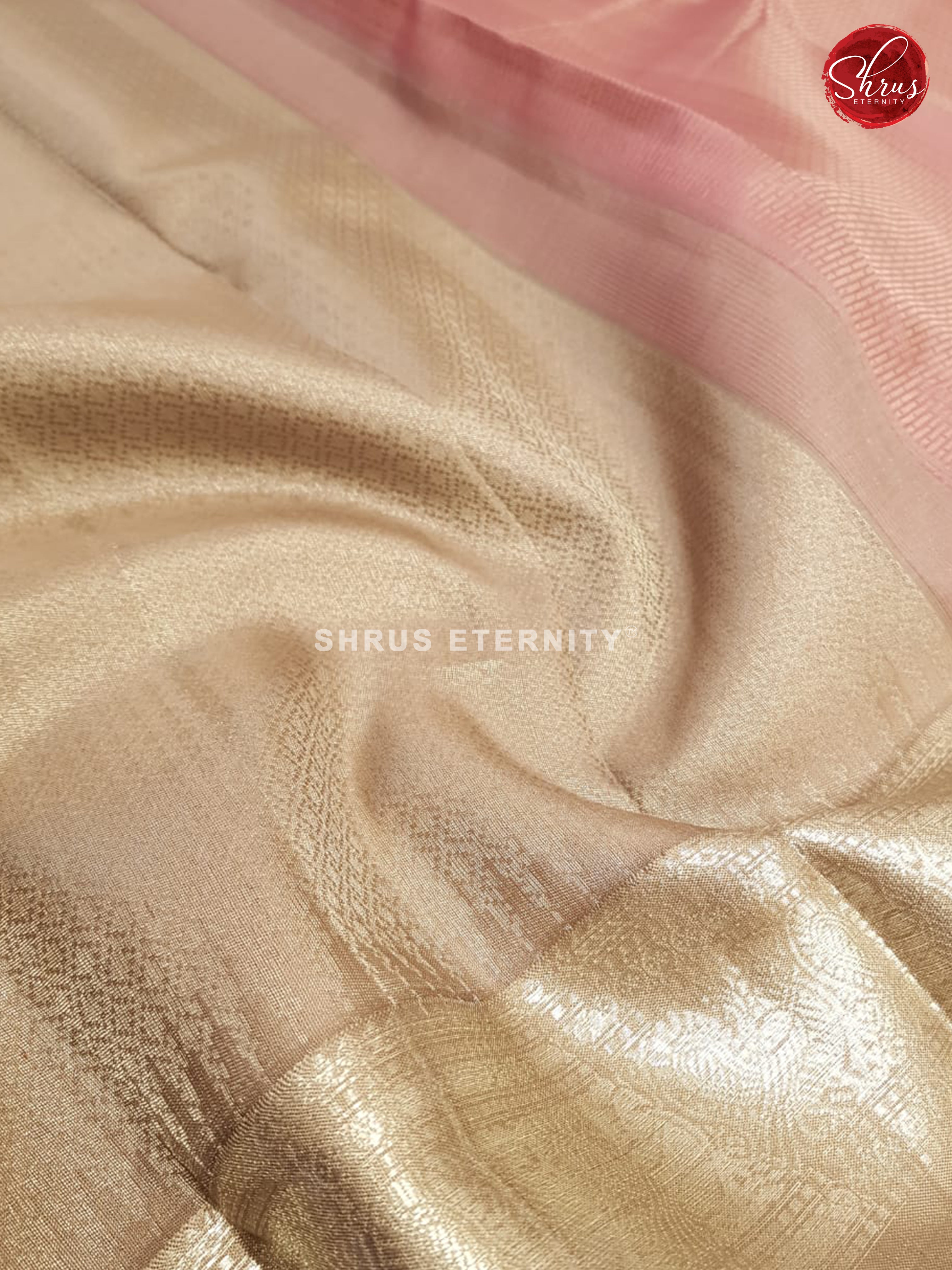 Pink & Silverish Grey - Kanchipuram Silk - Shop on ShrusEternity.com