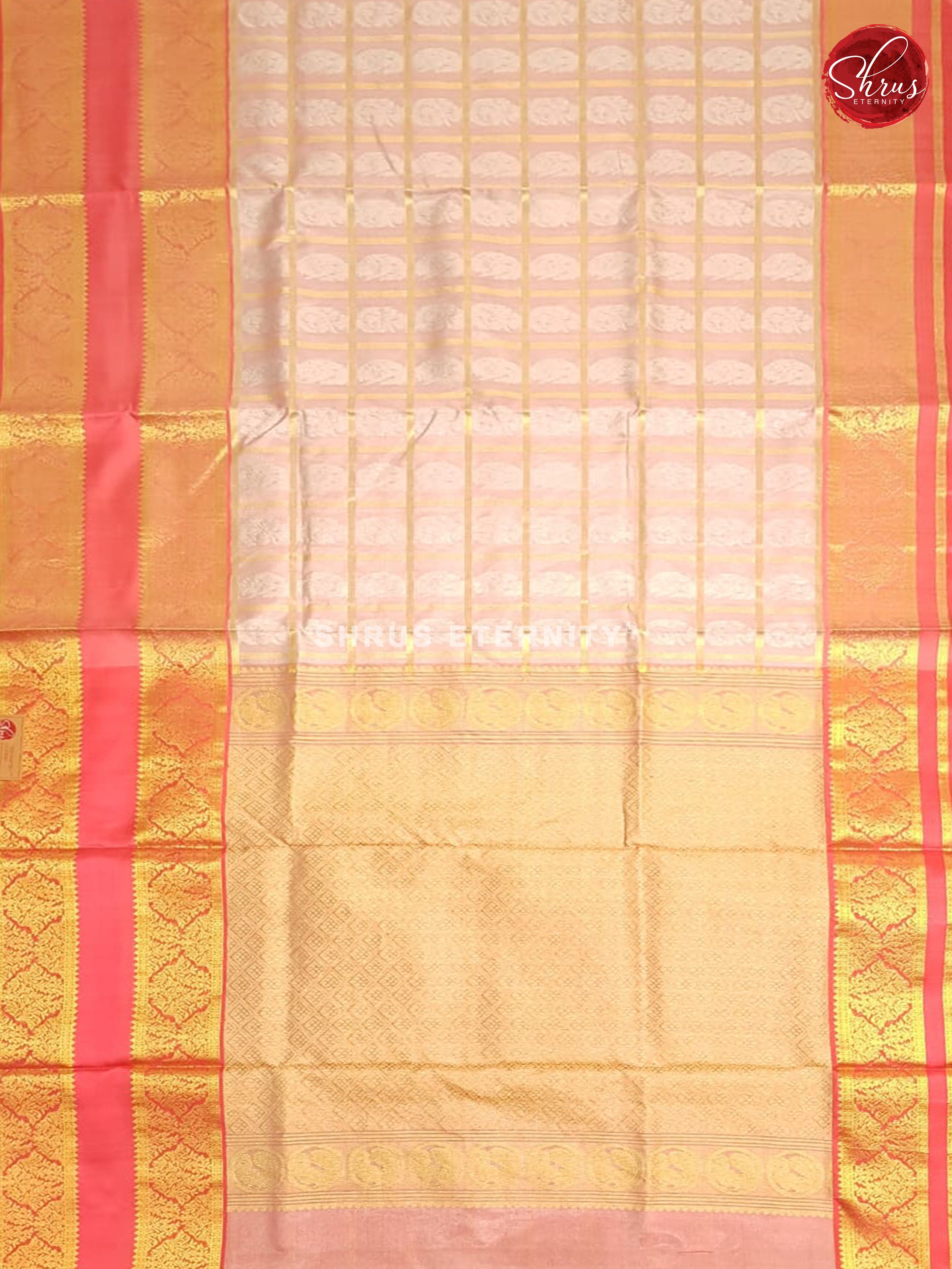 Baby Pink & Orange - Venkatagiri Silk - Shop on ShrusEternity.com