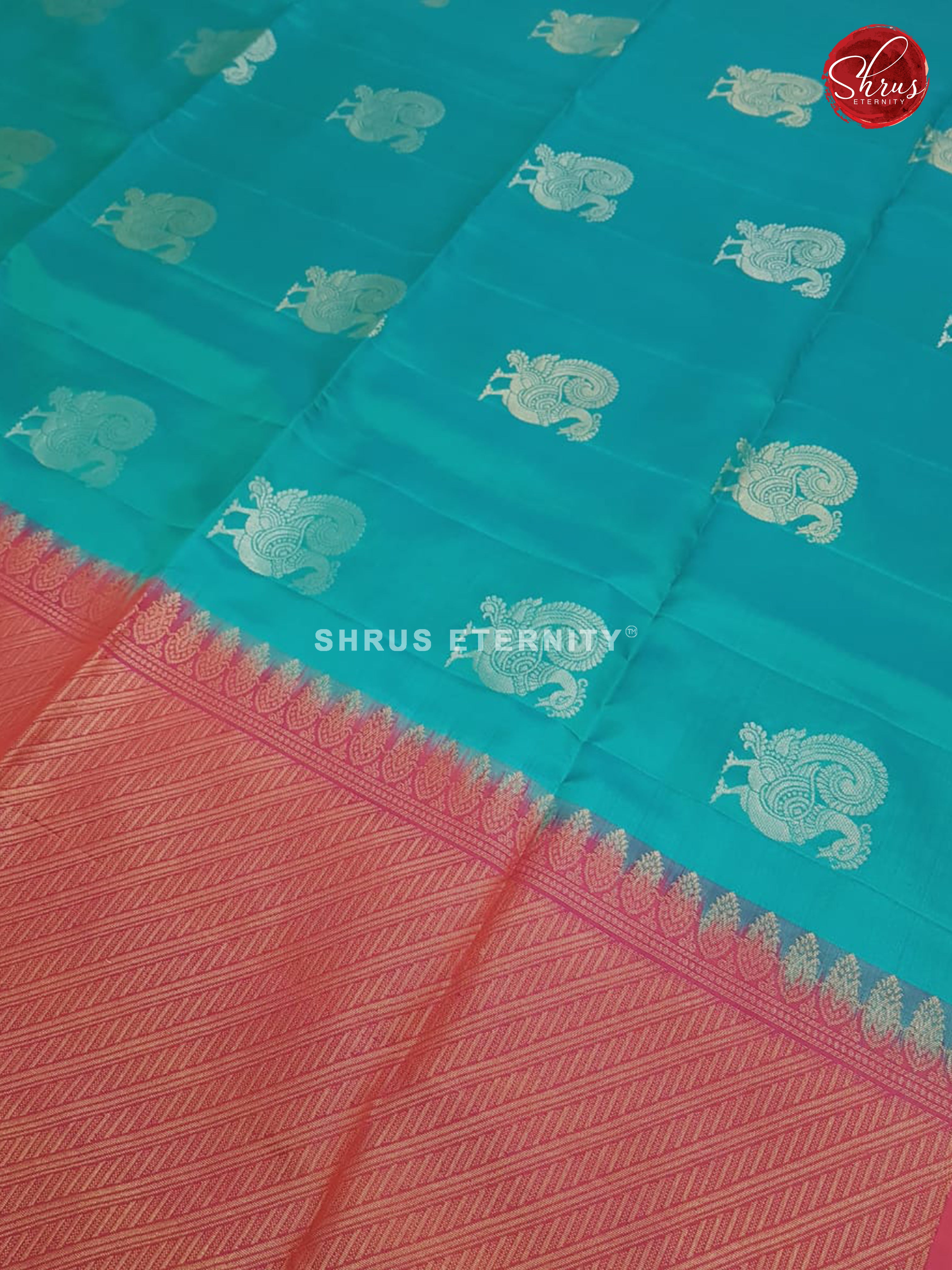 Teal Blue & Majenta - Soft Silk - Shop on ShrusEternity.com