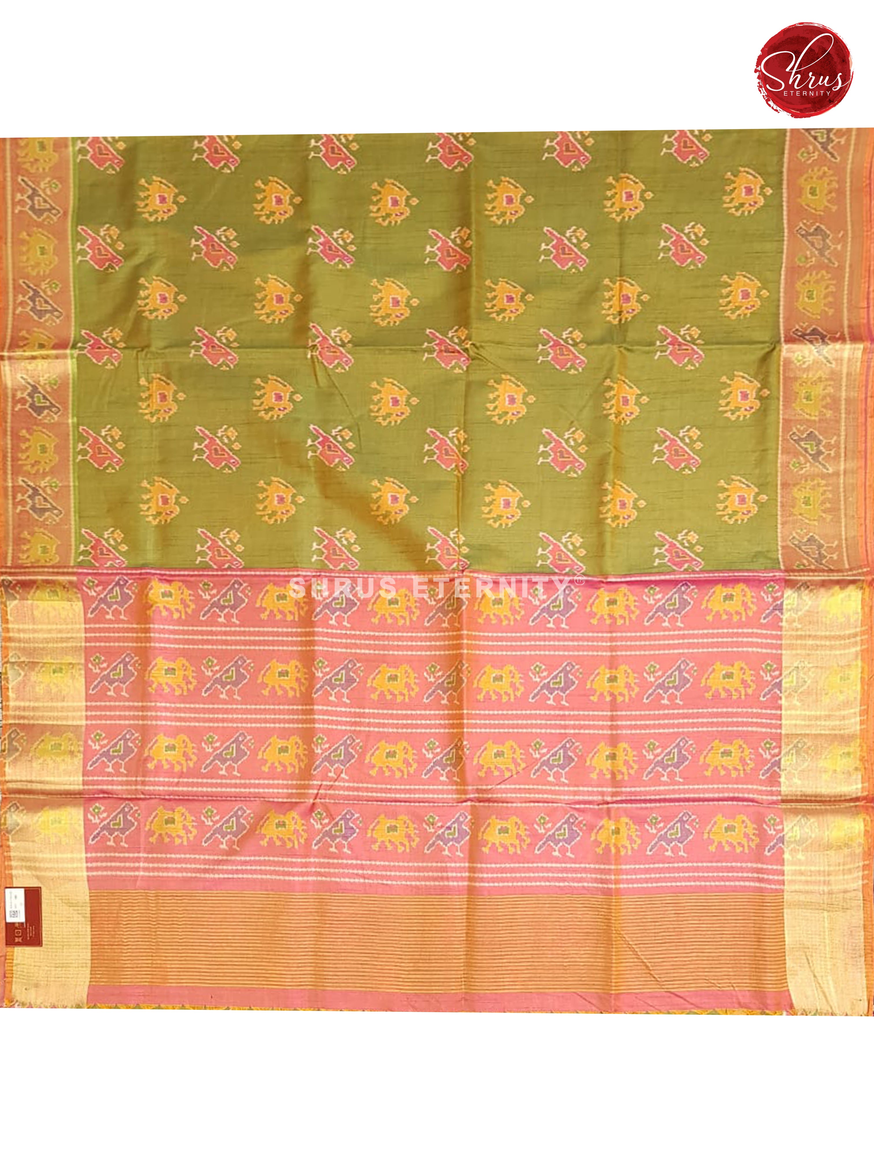 Green & Pink - Semi Patola - Shop on ShrusEternity.com