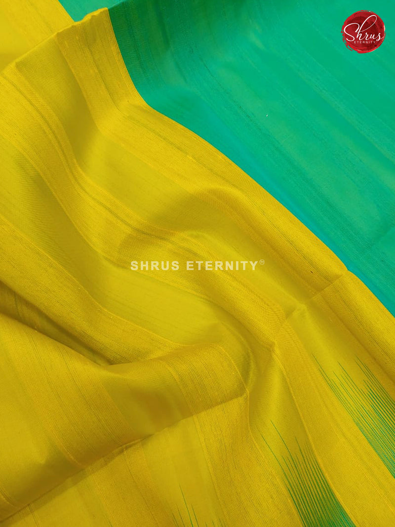 Yellow & Teal Green - Soft Silk - Shop on ShrusEternity.com
