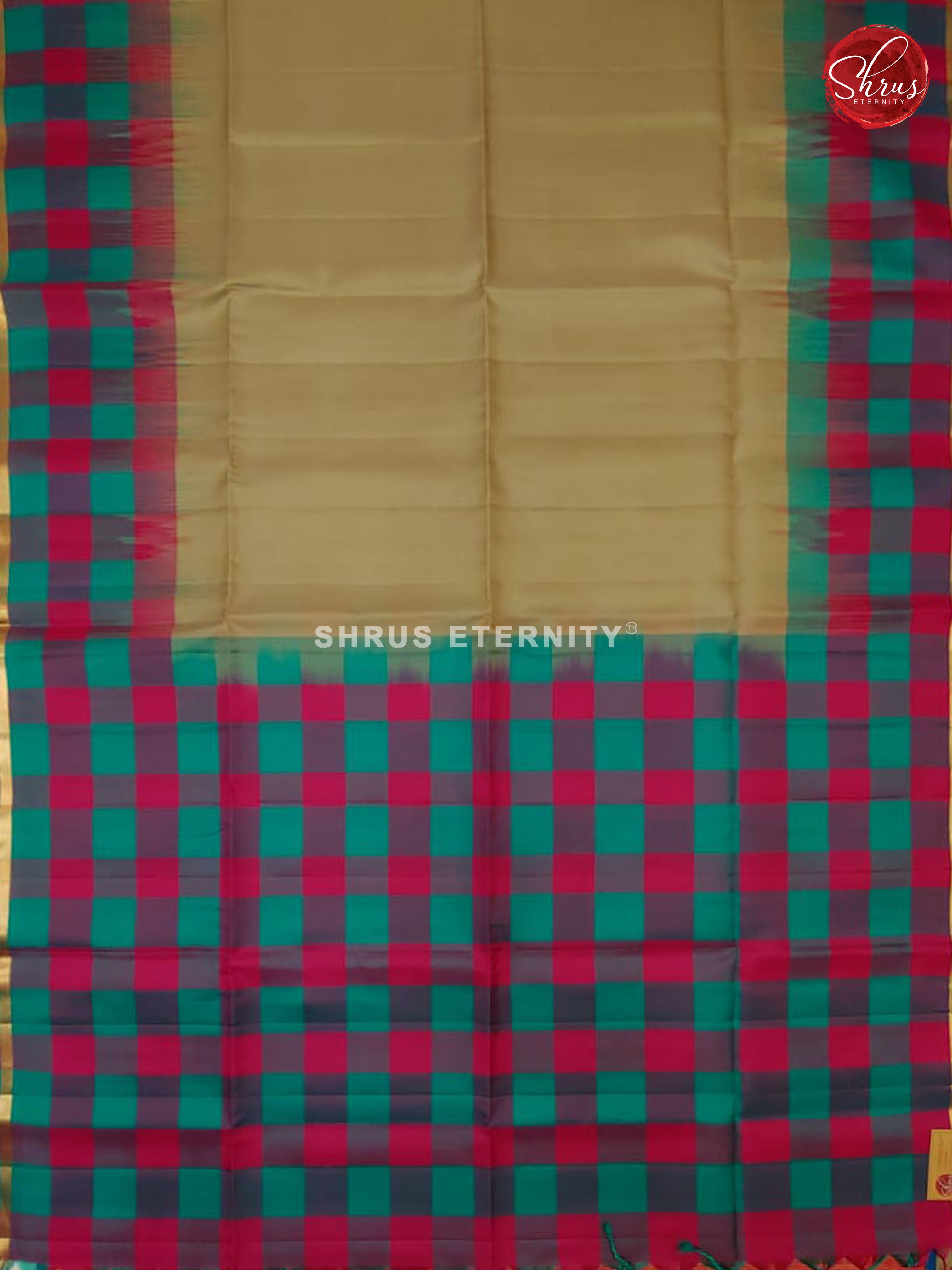 Beige & Multicolor - Soft Silk - Shop on ShrusEternity.com