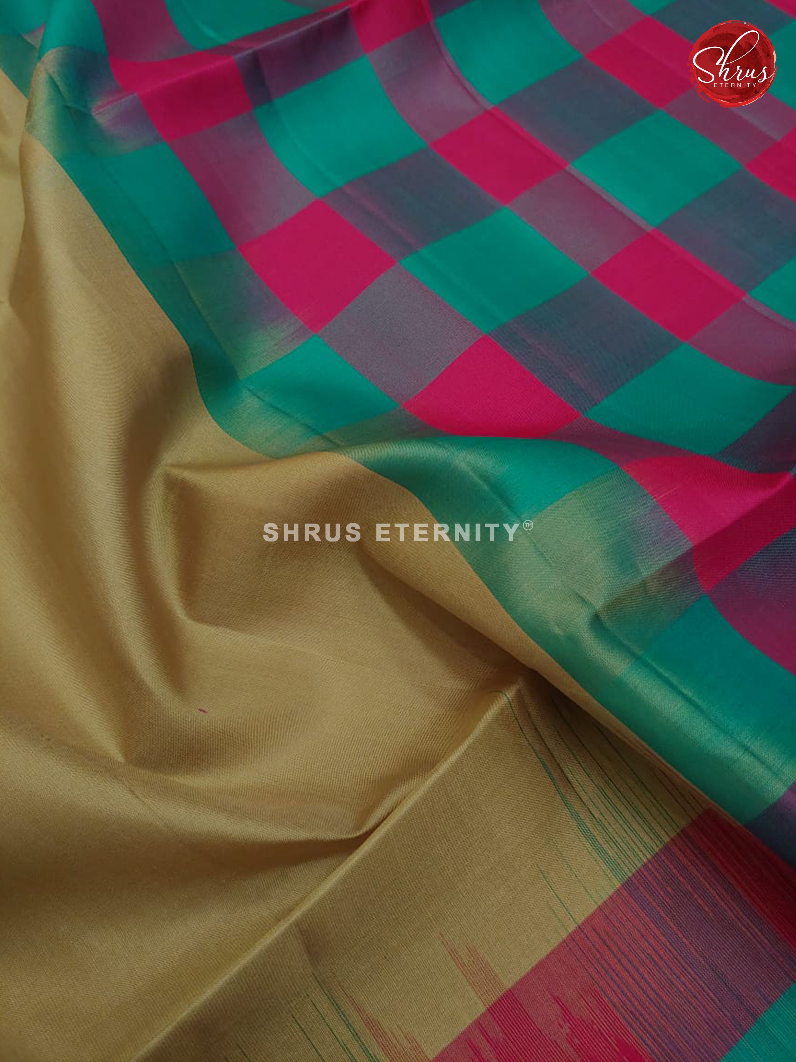 Beige & Multicolor - Soft Silk - Shop on ShrusEternity.com