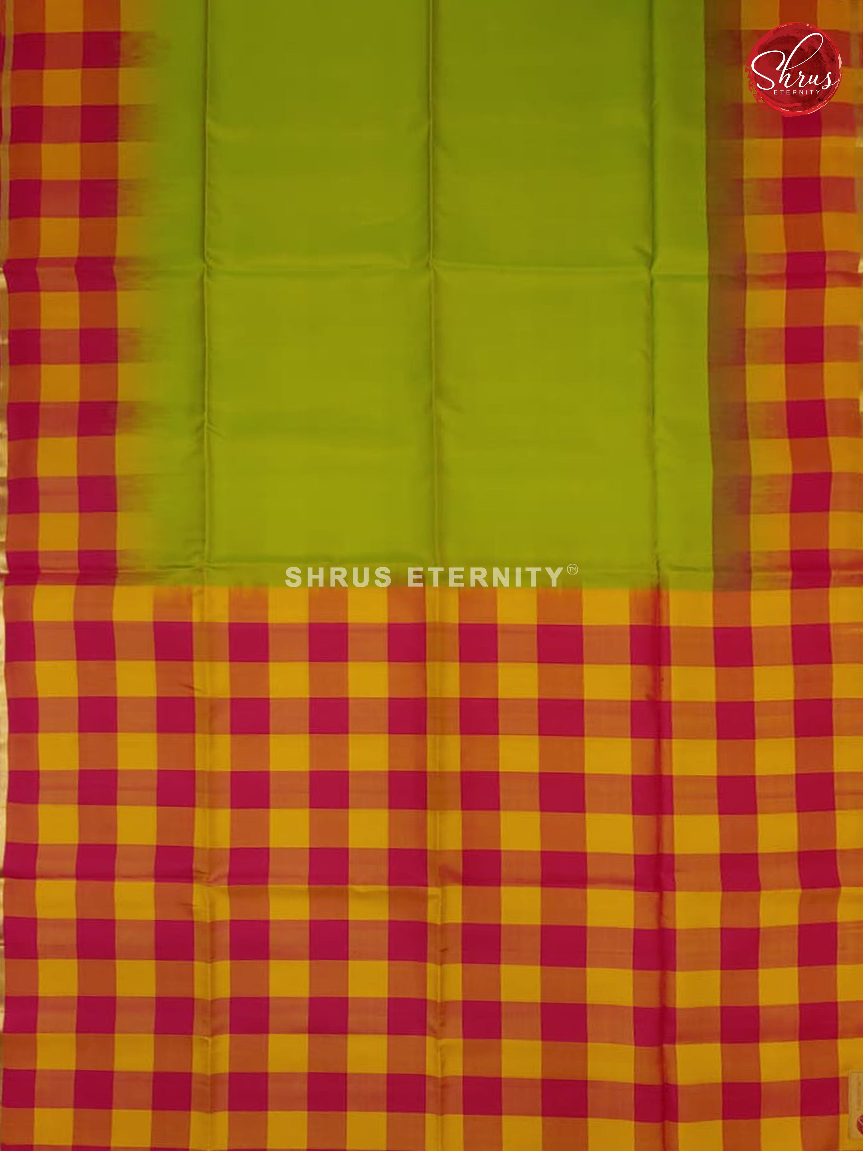 Green & Multicolor - Soft SIlk - Shop on ShrusEternity.com