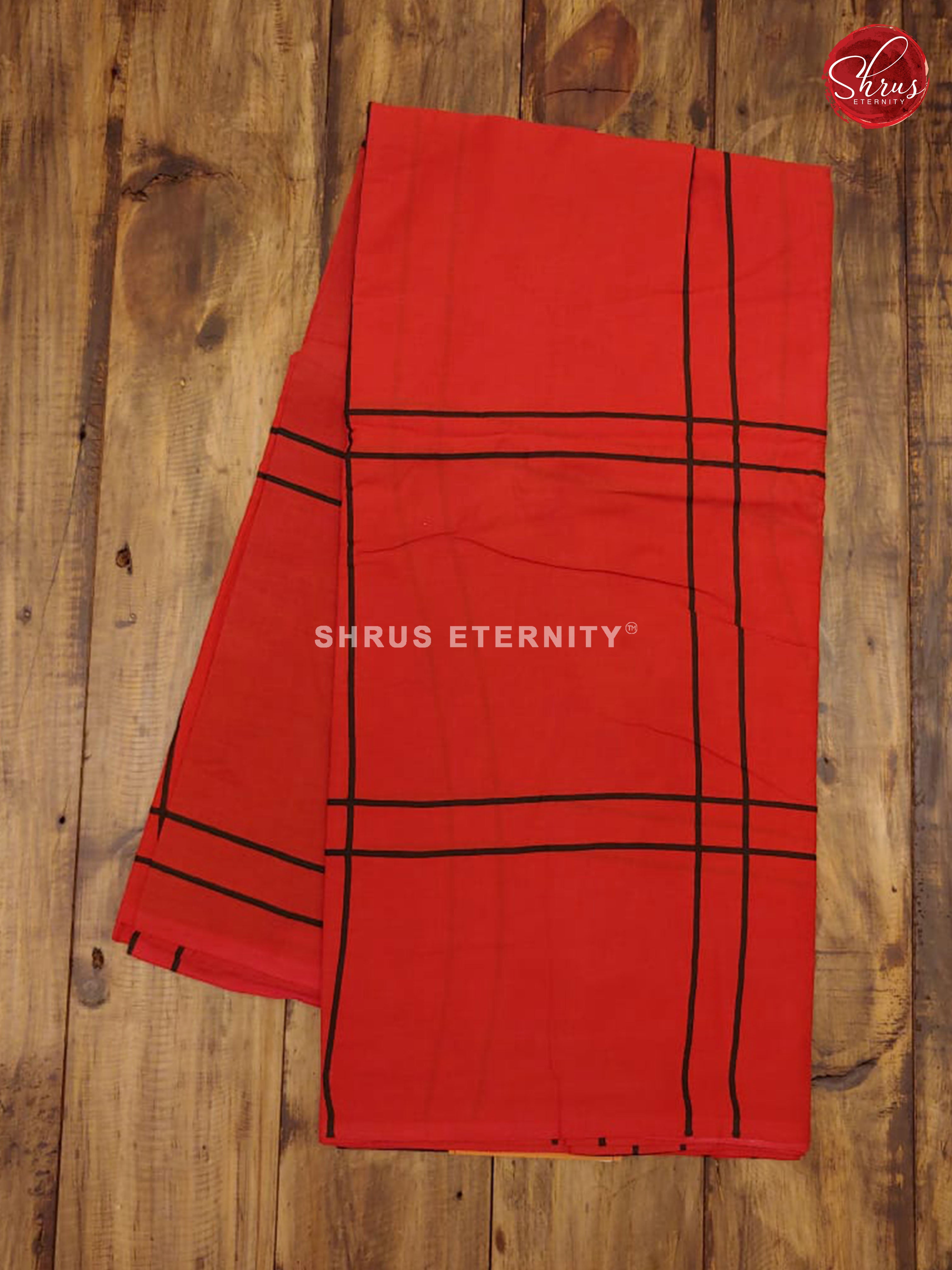 Red & Black - Jaipur Cotton - Shop on ShrusEternity.com