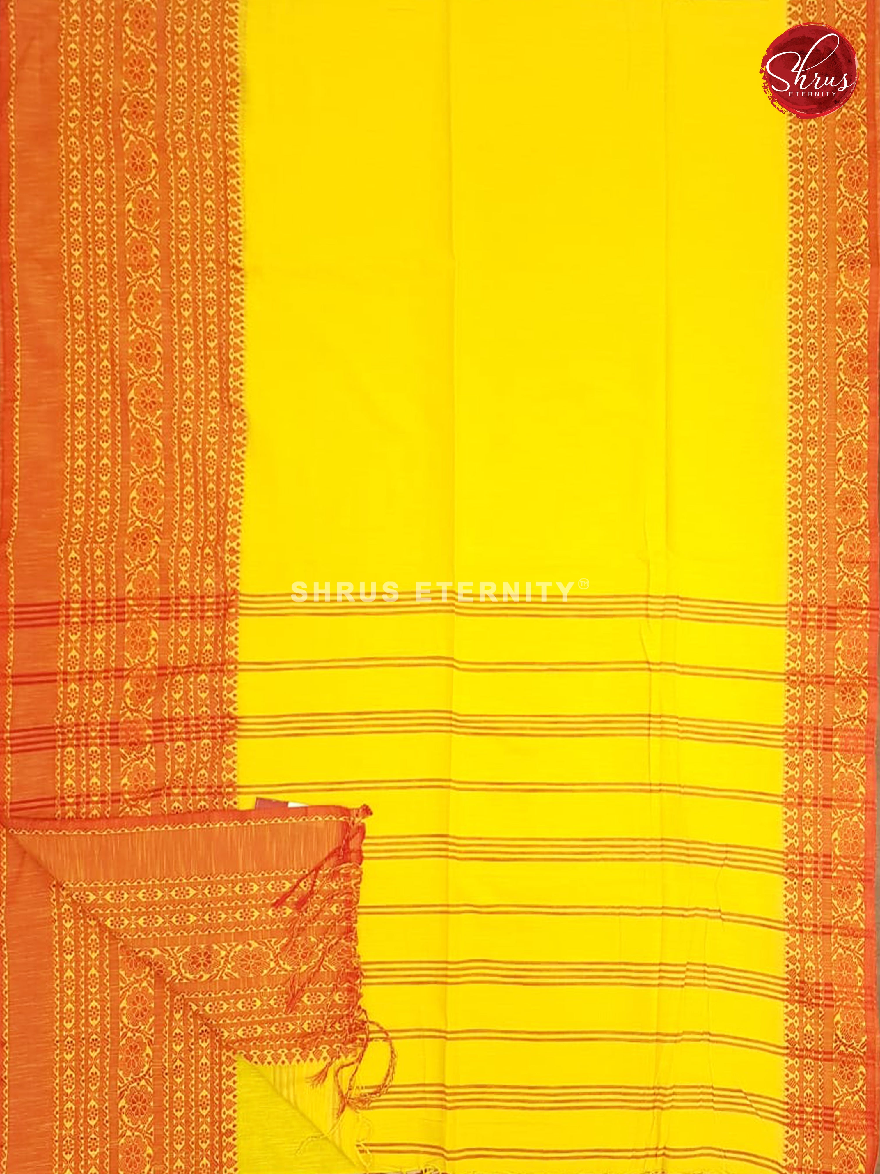 Yellow & Red -  Bengal Cotton - Shop on ShrusEternity.com