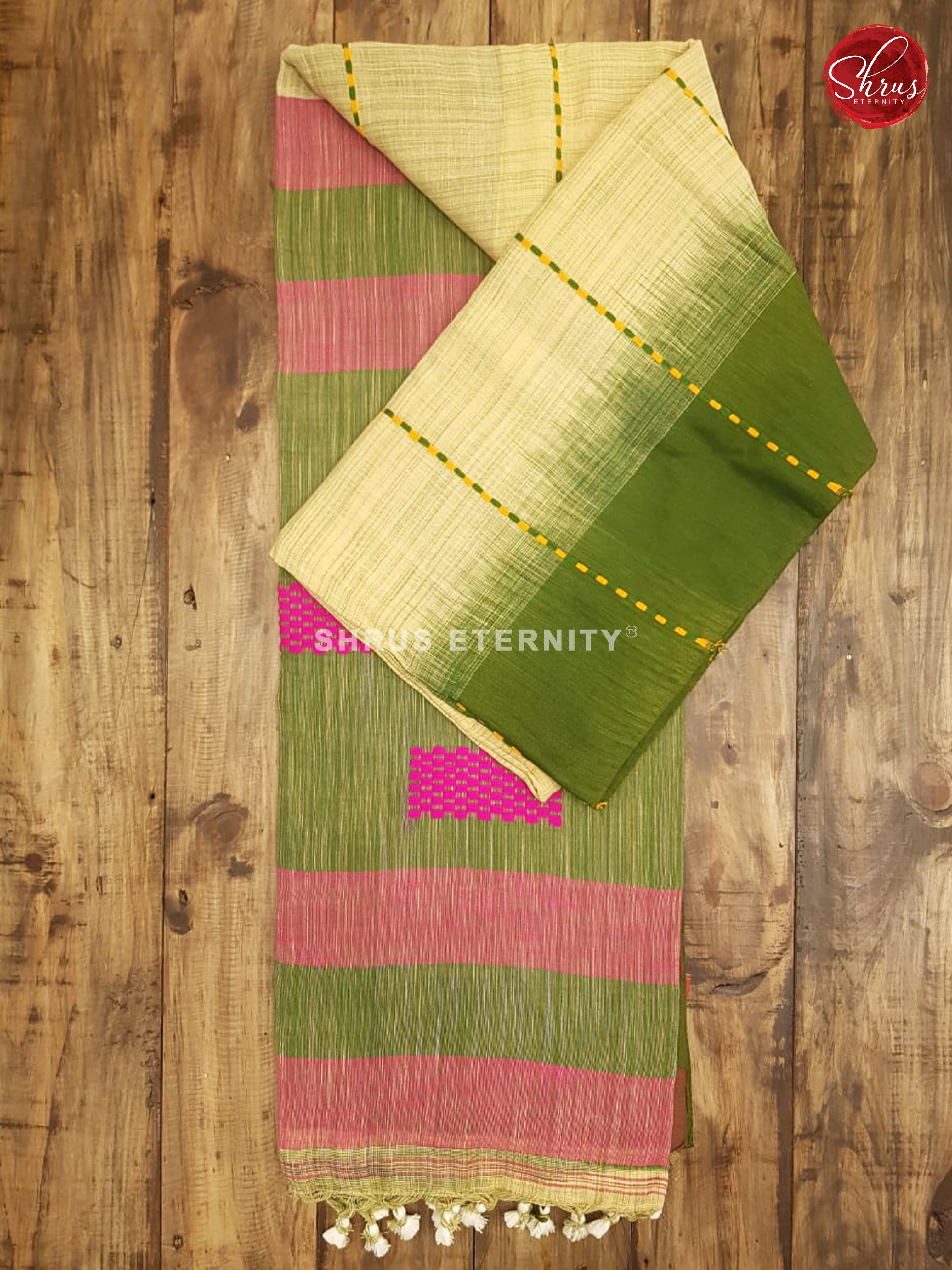 Sandal & Green - Bengal Cotton - Shop on ShrusEternity.com