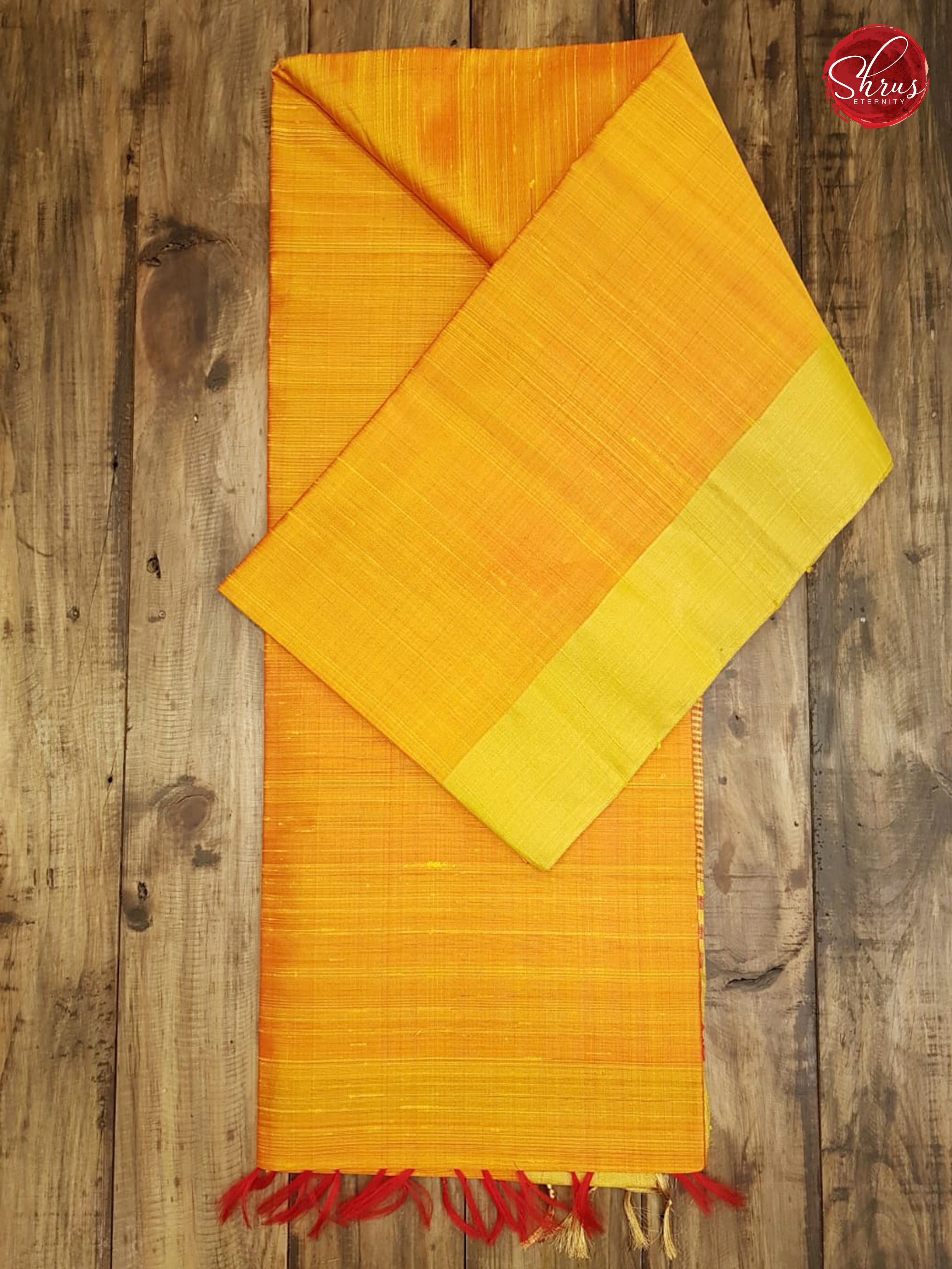 Yellow & Red - Raw Silk - Shop on ShrusEternity.com