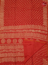 Red & White - Chanderi - Shop on ShrusEternity.com