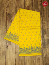 Yellow & Blue - Chanderi - Shop on ShrusEternity.com