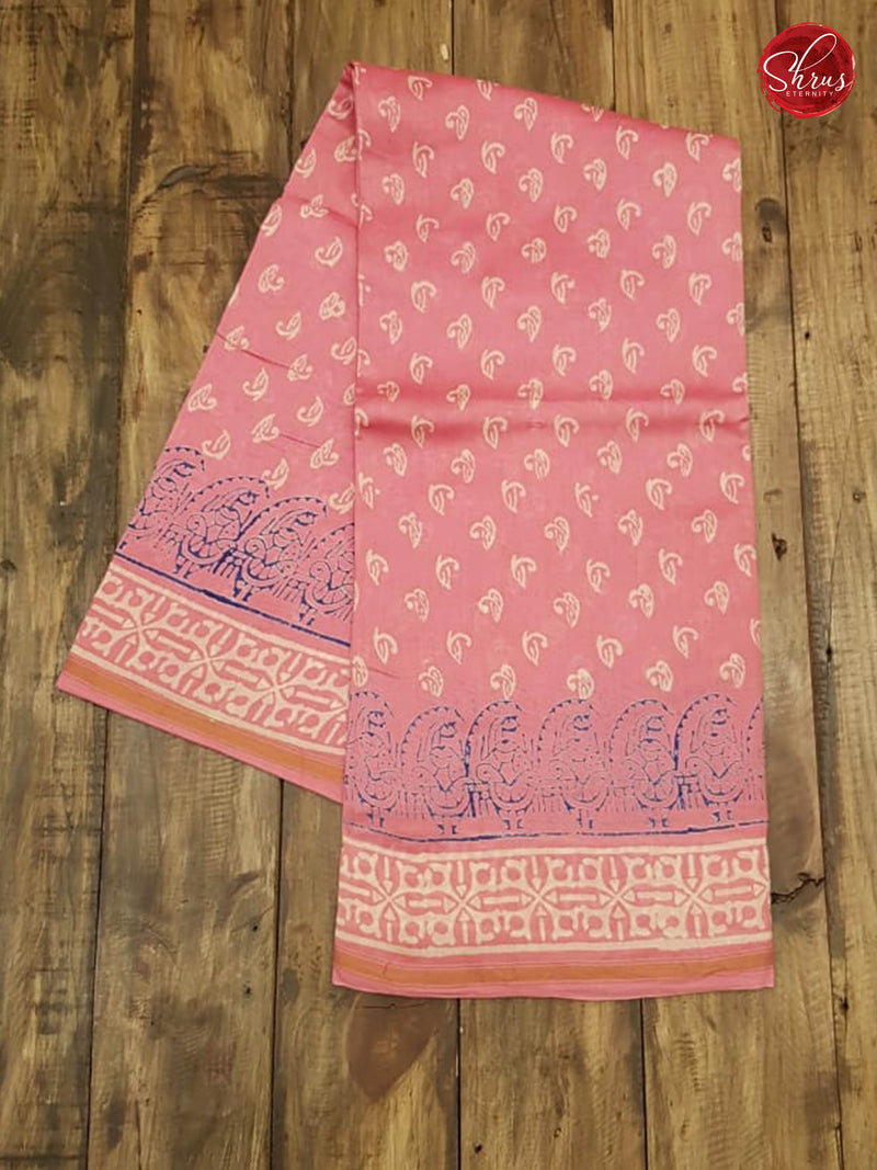 Baby Pink & White - Chanderi - Shop on ShrusEternity.com