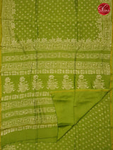 Green(Single Tone) - Chanderi - Shop on ShrusEternity.com