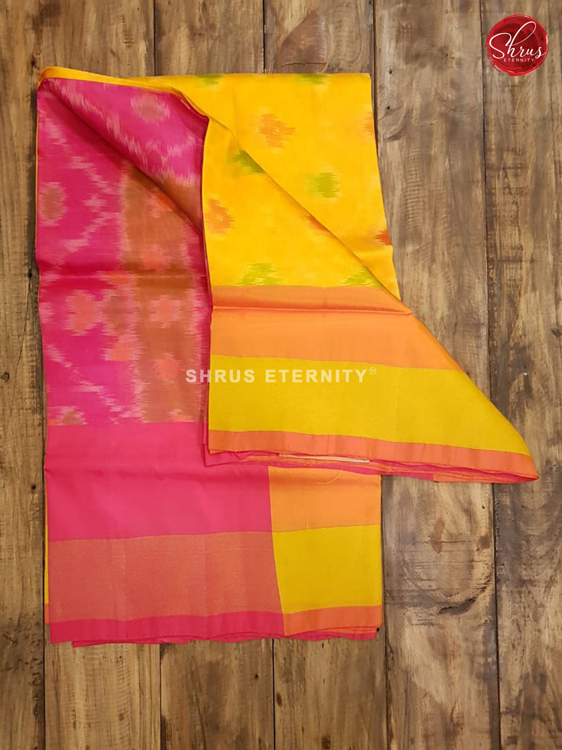 Yellow & Pink - Semi Uppada - Shop on ShrusEternity.com