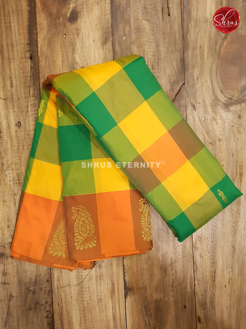 Multicolor & Green  -  Cotton Silk - Shop on ShrusEternity.com