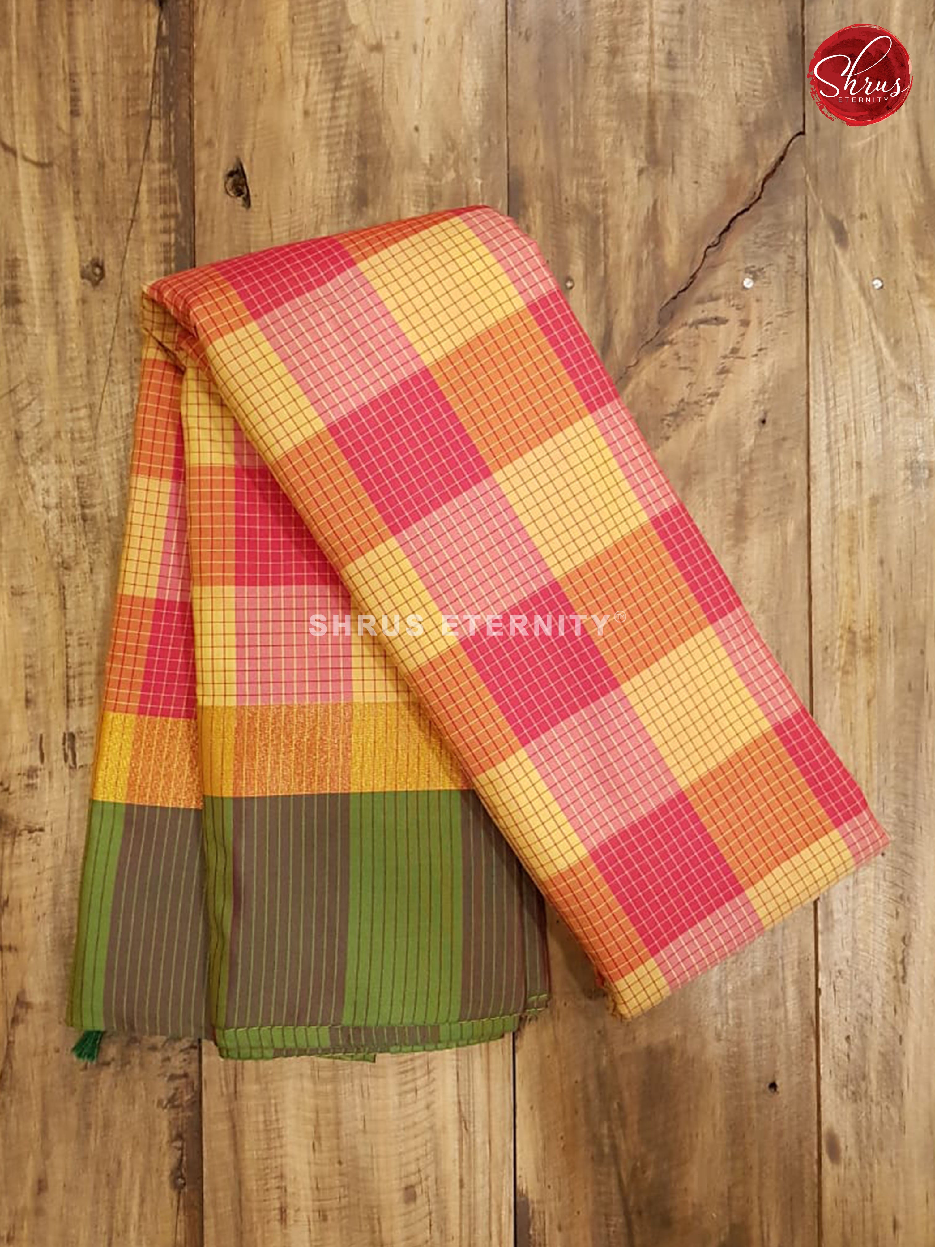 Multicolor & Green - Semi Silk - Shop on ShrusEternity.com