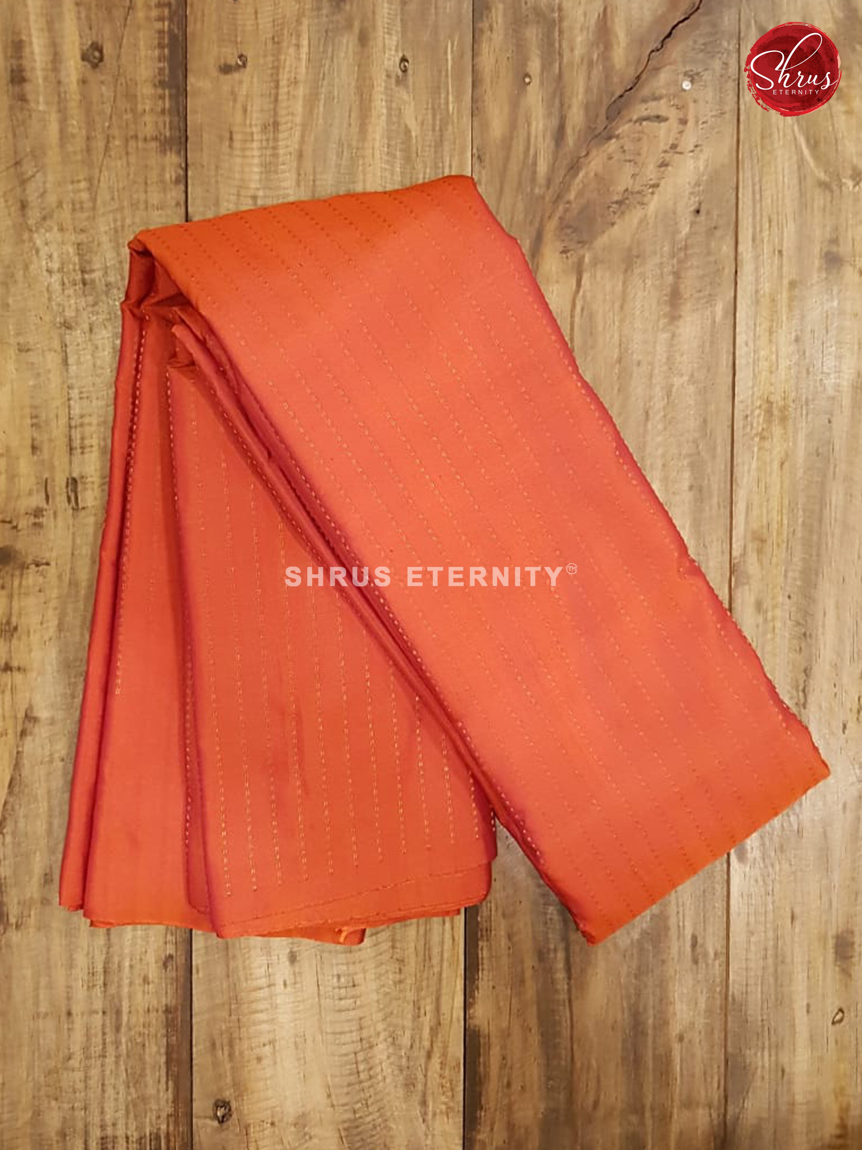 Brick Red(Single Tone) - Semi Cotton Silk - Shop on ShrusEternity.com