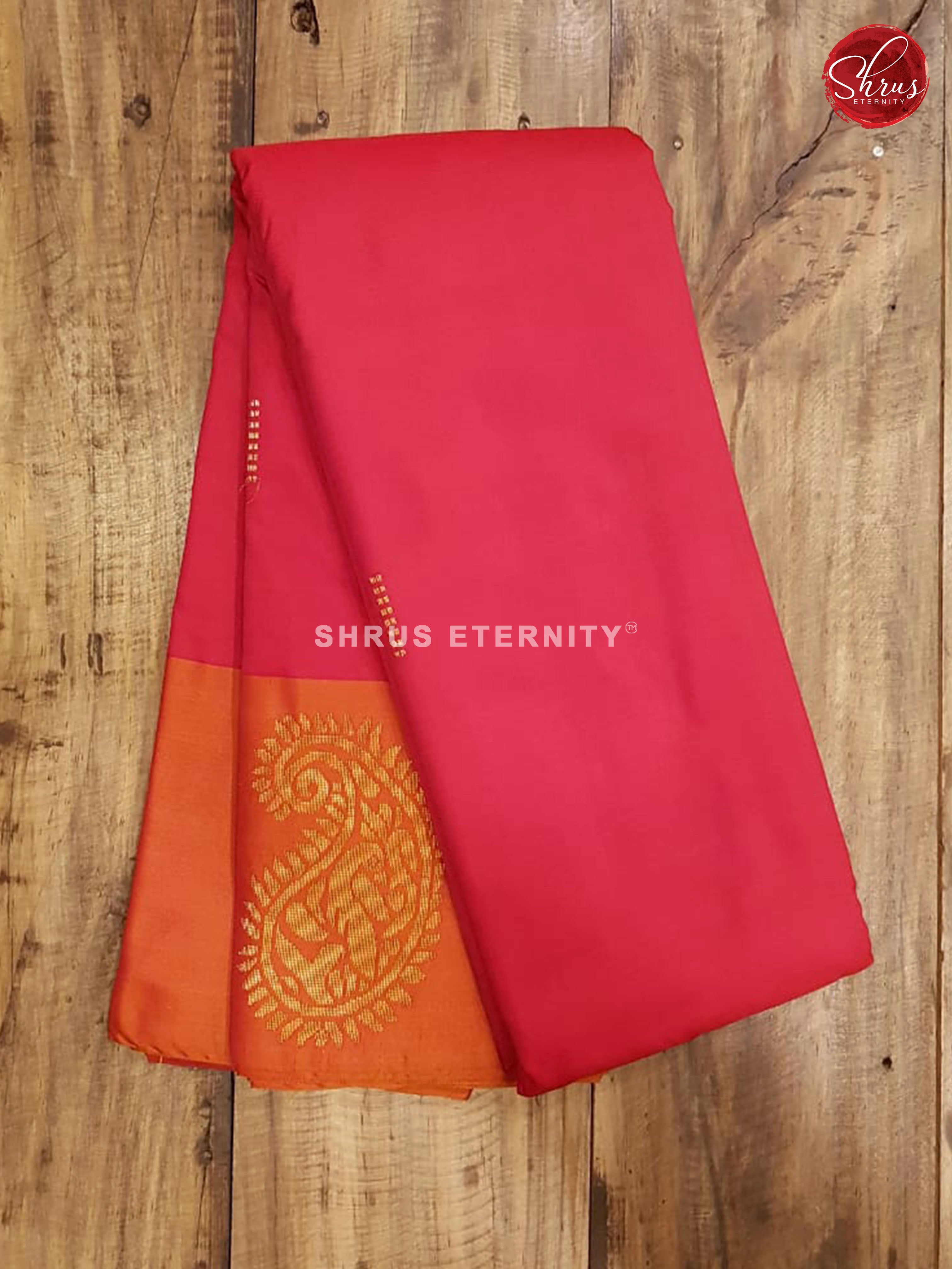 Red & Orange - Semi Cotton Silk - Shop on ShrusEternity.com