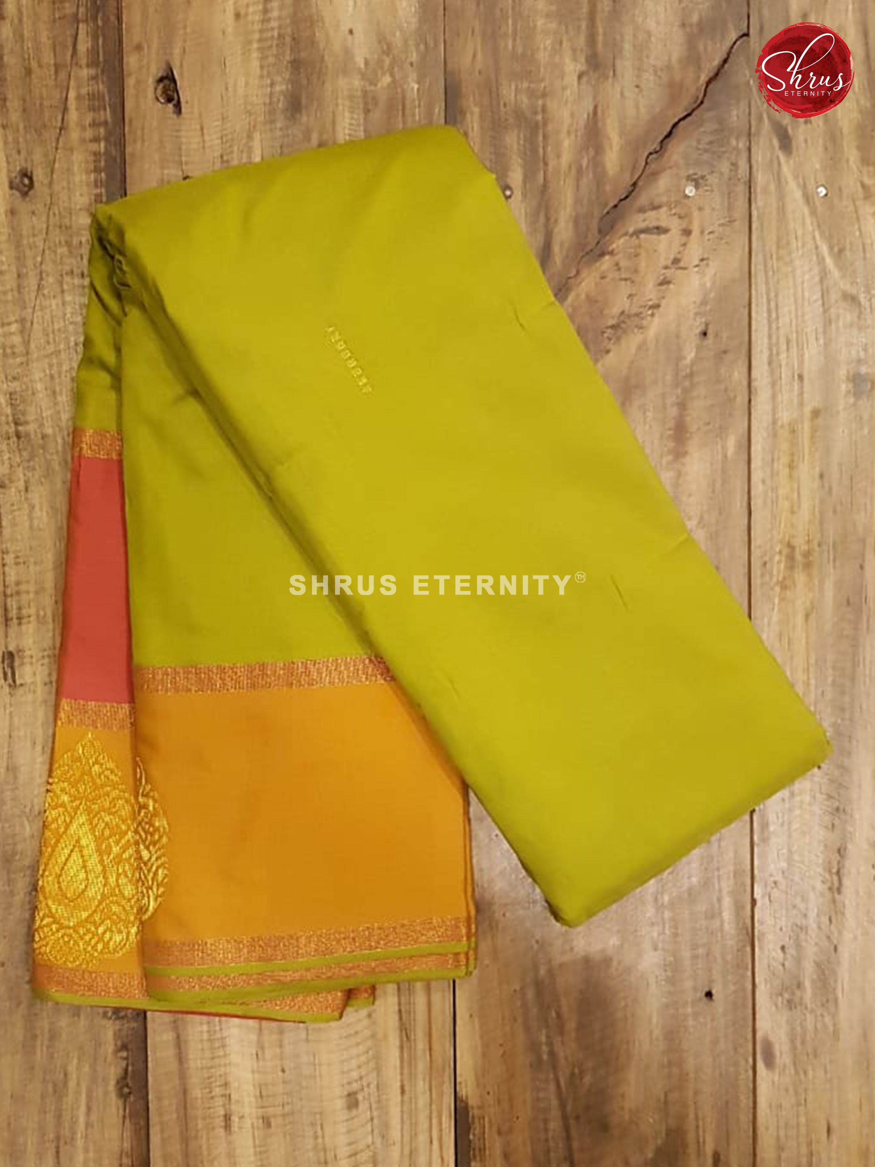 Lime Green & Orange - Semi Silk - Shop on ShrusEternity.com