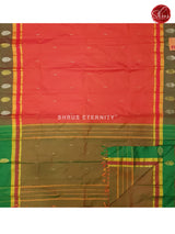 Brick Red & Green -  Semi Silk - Shop on ShrusEternity.com