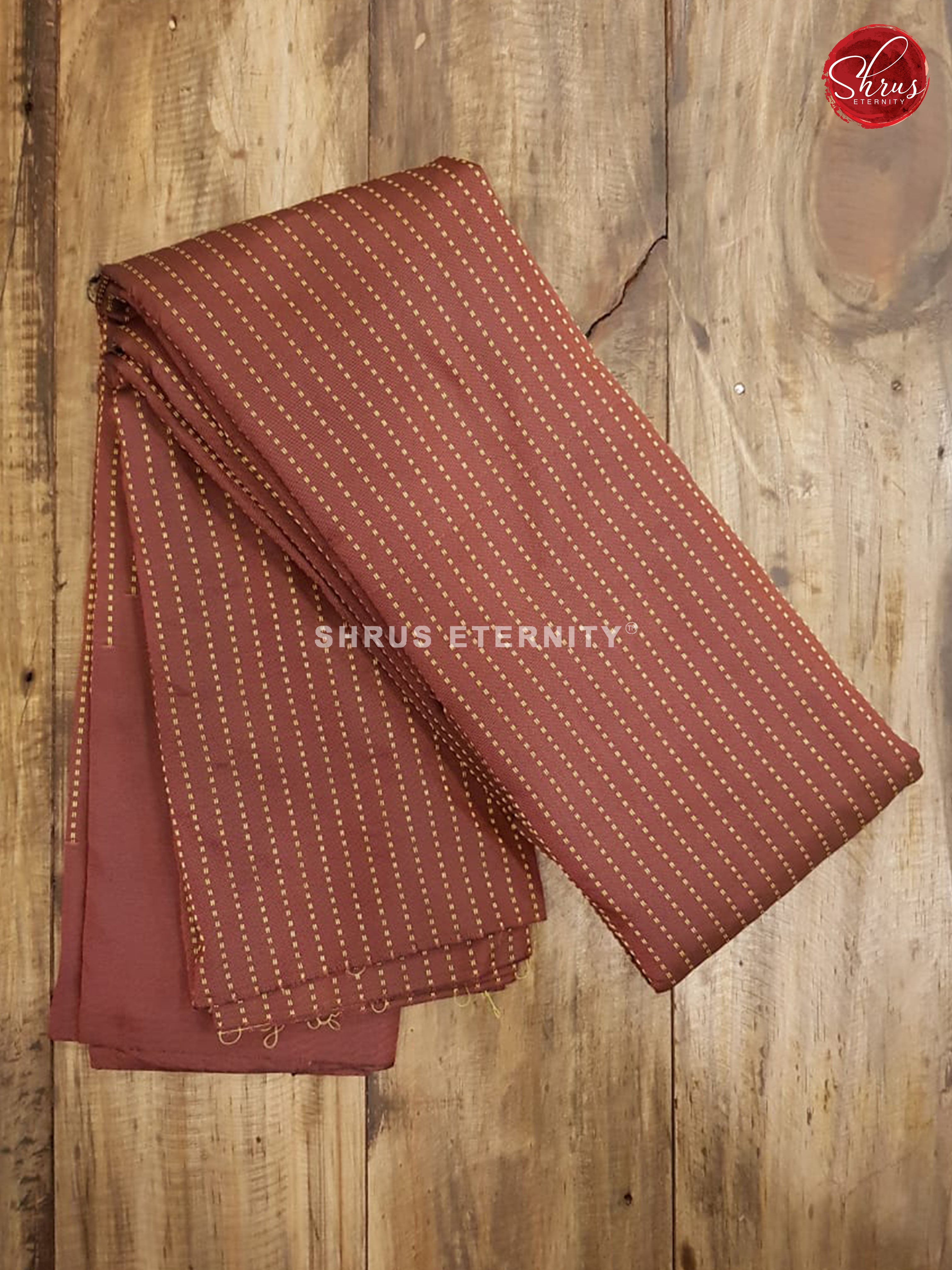 Brown(Single Tone)   -  Semi Silk - Shop on ShrusEternity.com