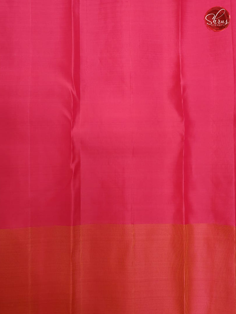 Peachish Pink & Pink - Kanchipuram Silk - Shop on ShrusEternity.com
