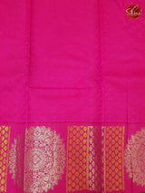 Mustard Yellow & Pink - Kanchipuram Silk - Shop on ShrusEternity.com