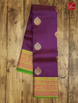 Purple & Green - Kanchipuram Silk - Shop on ShrusEternity.com