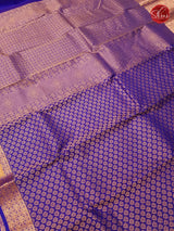 Blue(Single Tone) - Kanchipuram Silk - Shop on ShrusEternity.com